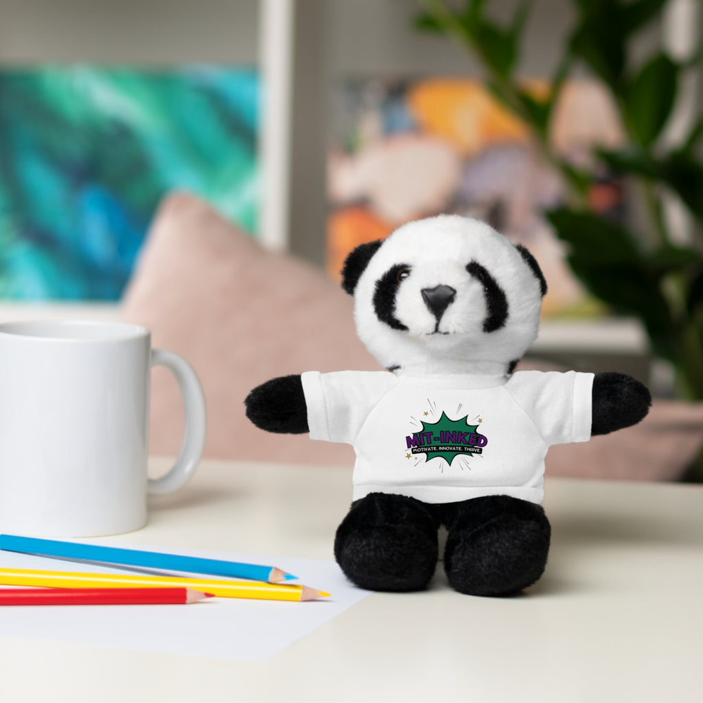 Plush Toy with MIT-Inked Graphic Tee — Cute Stuffed Animal Gift