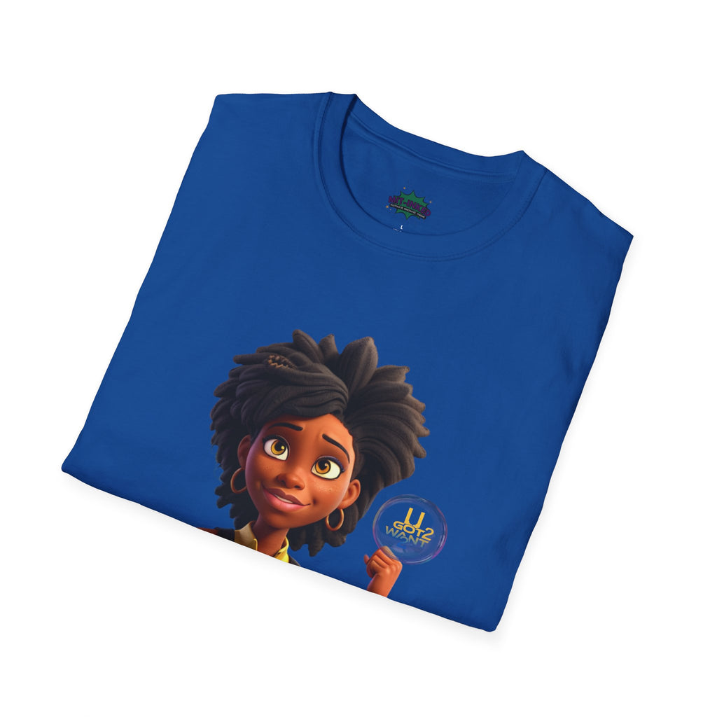 Mighty Moon Starr U Got 2 Want 2 T-Shirt | Cute Cartoon Character Graphic Tee Printify
