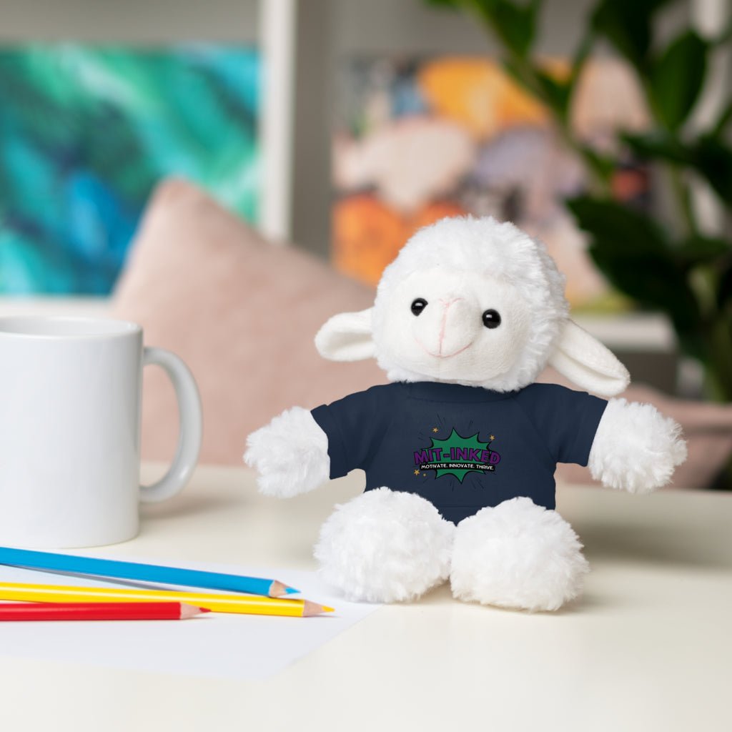 Plush Toy with MIT-Inked Graphic Tee — Cute Stuffed Animal Gift