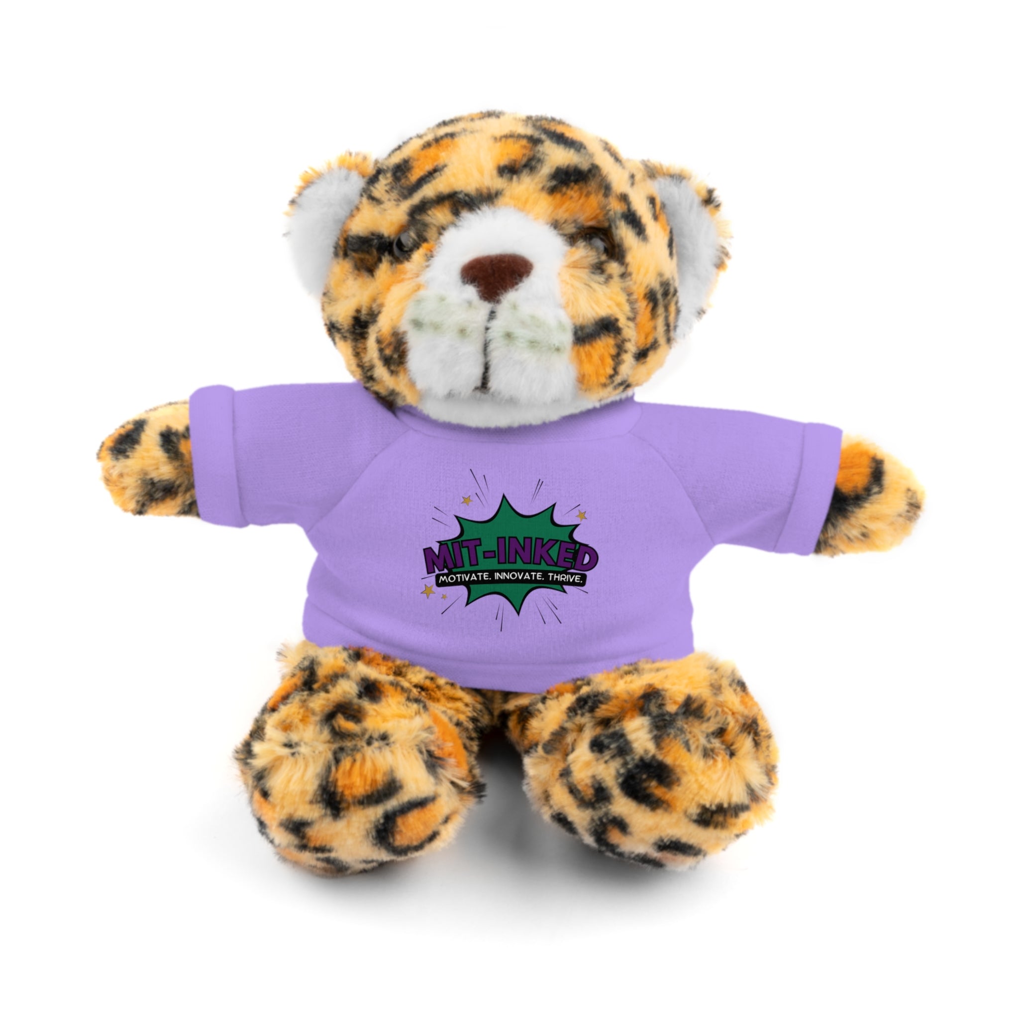 Plush Toy with MIT-Inked Graphic Tee — Cute Stuffed Animal Gift