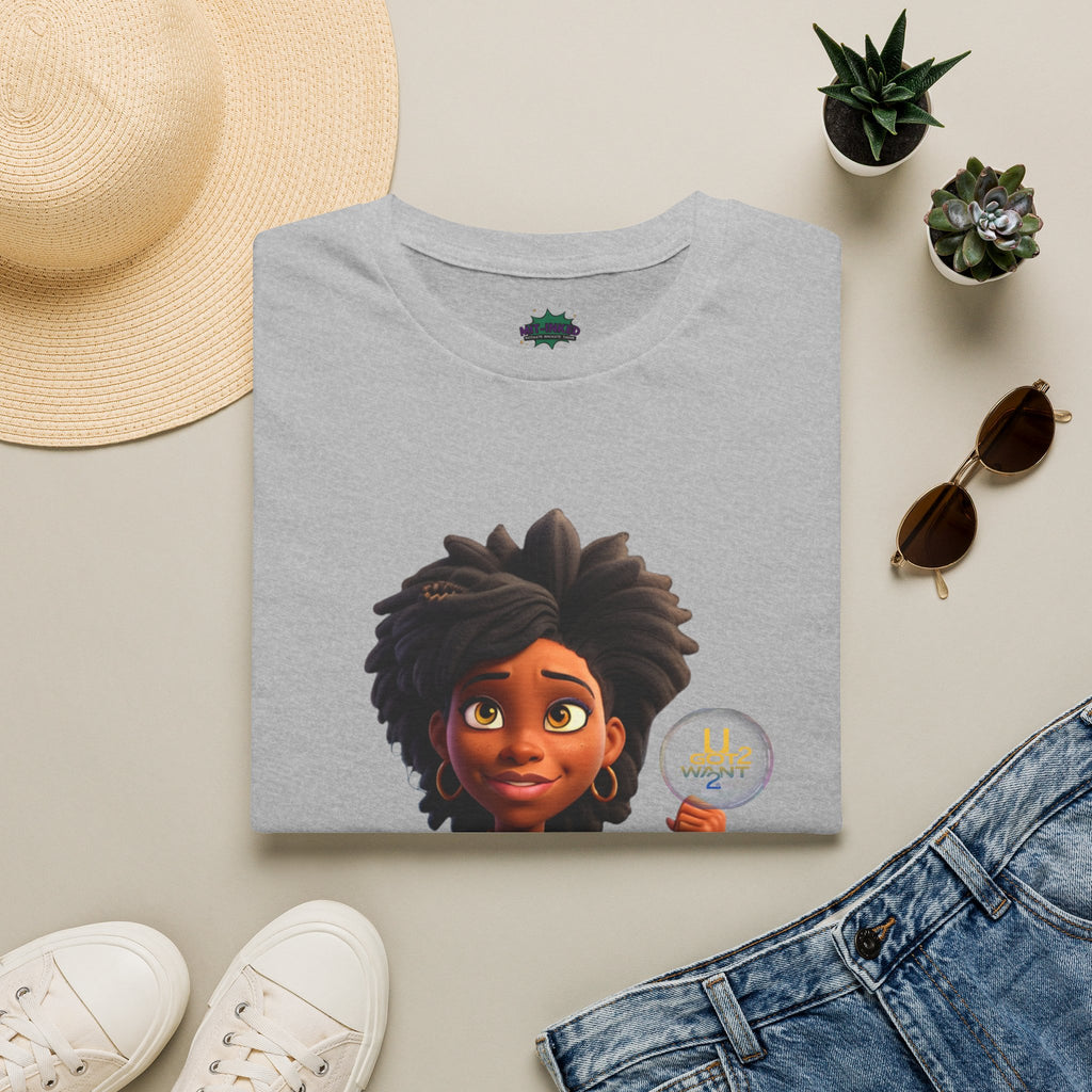 Mighty Moon Starr U Got 2 Want 2 T-Shirt | Cute Cartoon Character Graphic Tee Printify