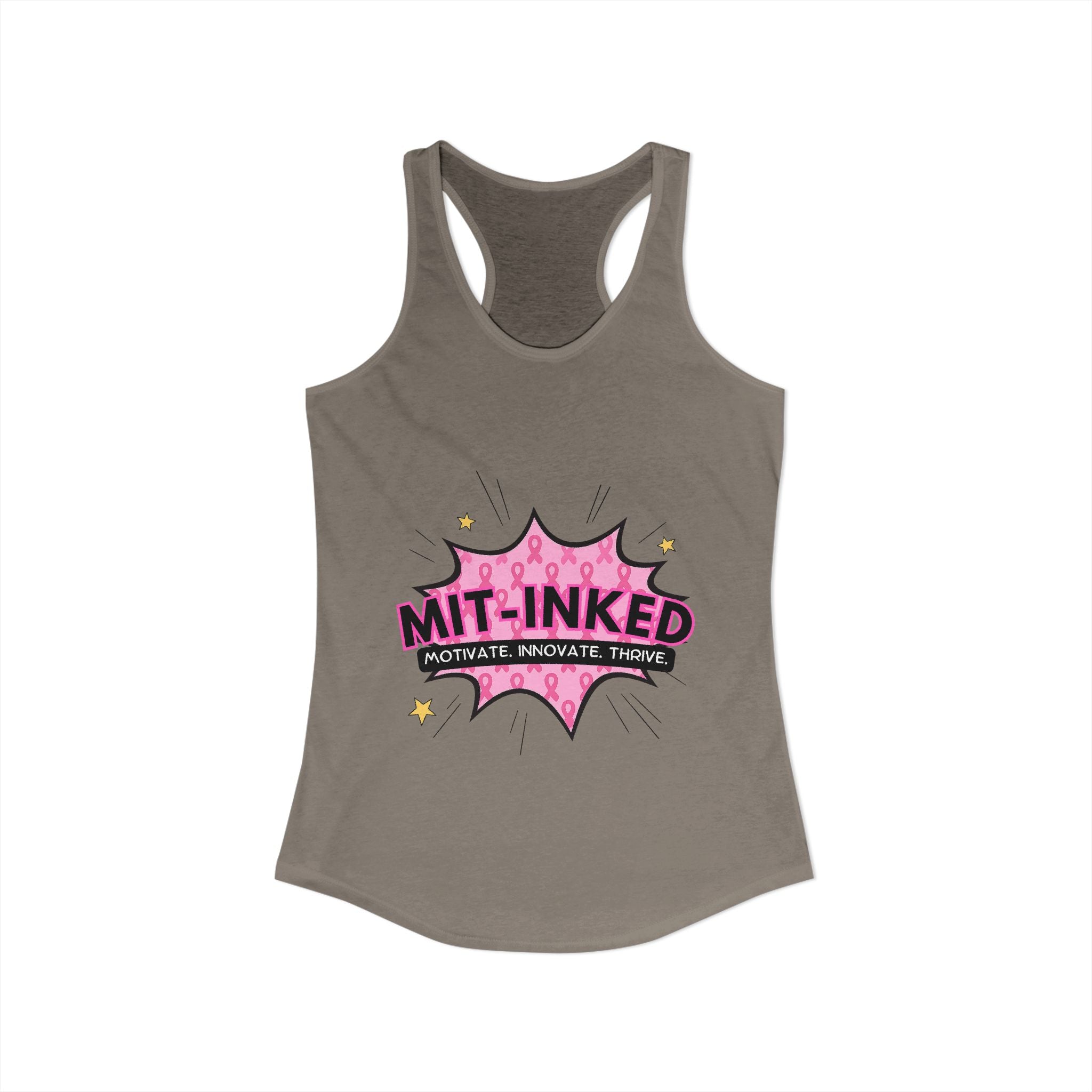 MIT-Inked Breast Cancer Women's Ideal Racerback Tank