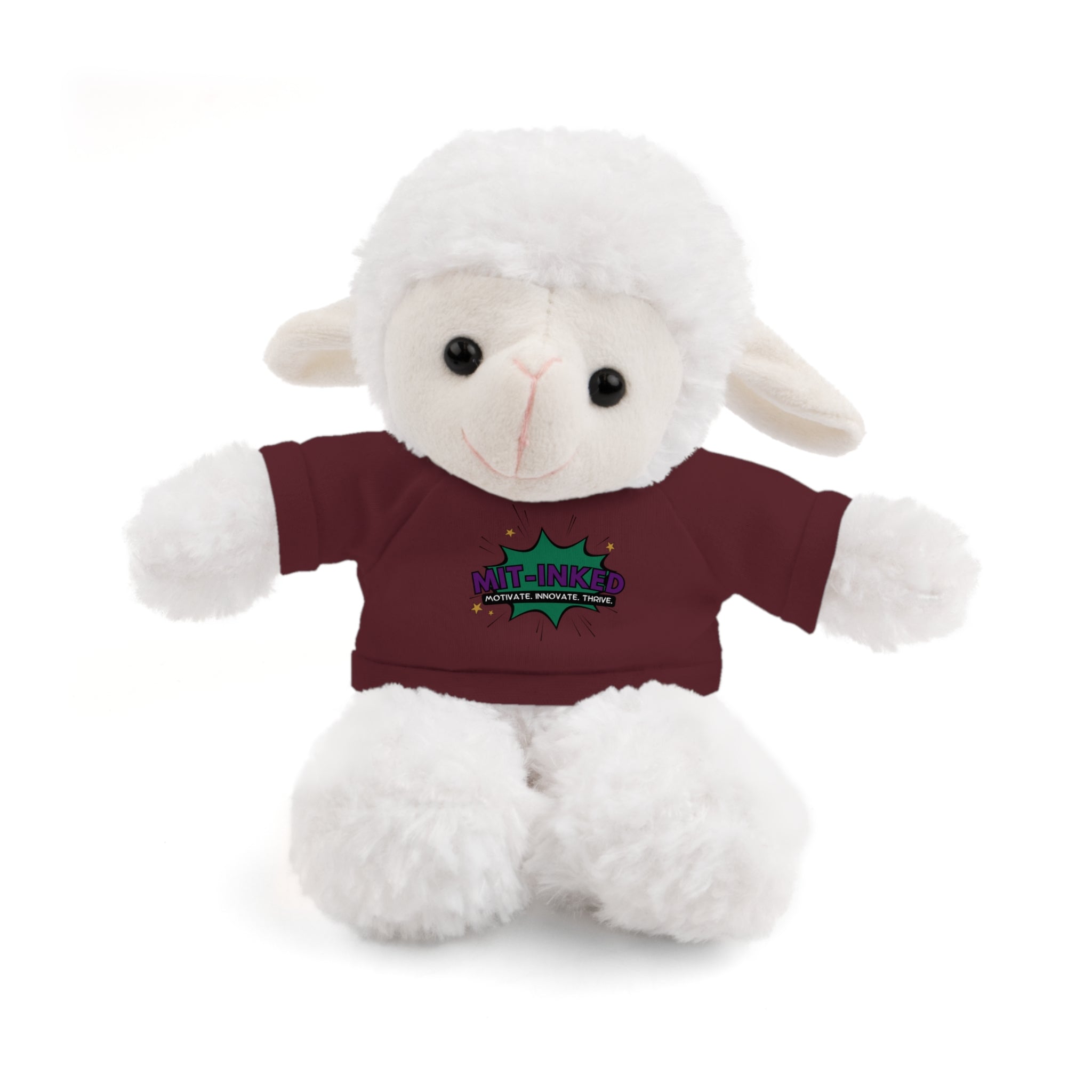 Plush Toy with MIT-Inked Graphic Tee — Cute Stuffed Animal Gift