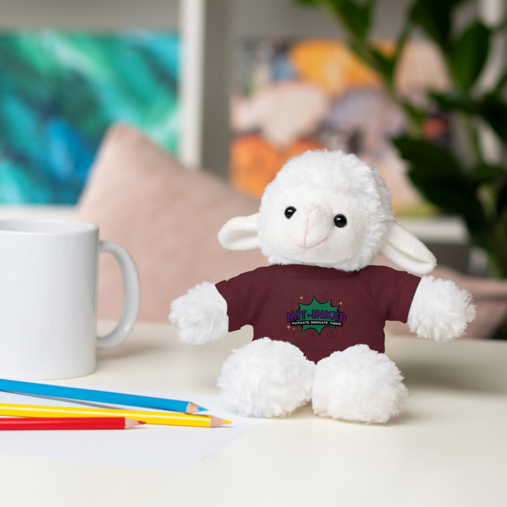 Plush Toy with MIT-Inked Graphic Tee — Cute Stuffed Animal Gift