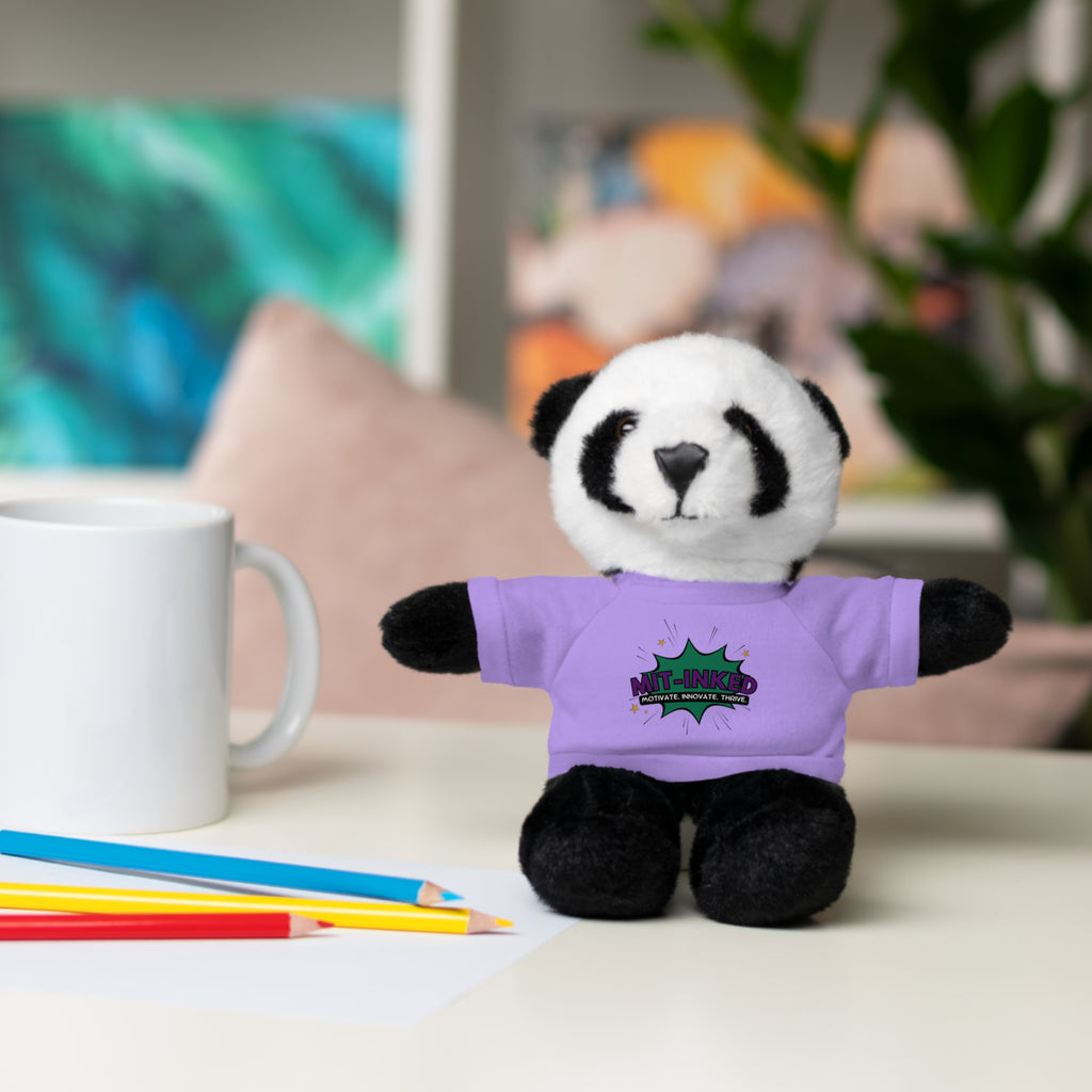 Plush Toy with MIT-Inked Graphic Tee — Cute Stuffed Animal Gift