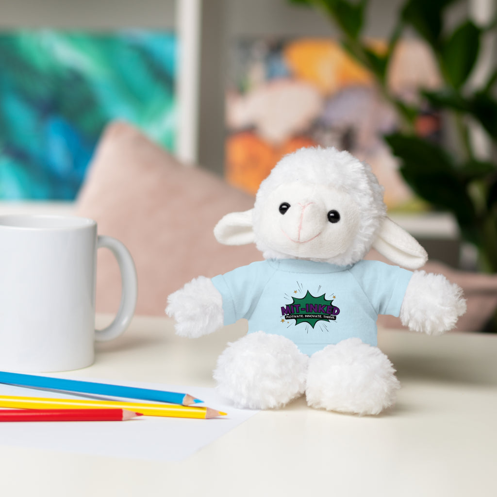 Plush Toy with MIT-Inked Graphic Tee — Cute Stuffed Animal Gift