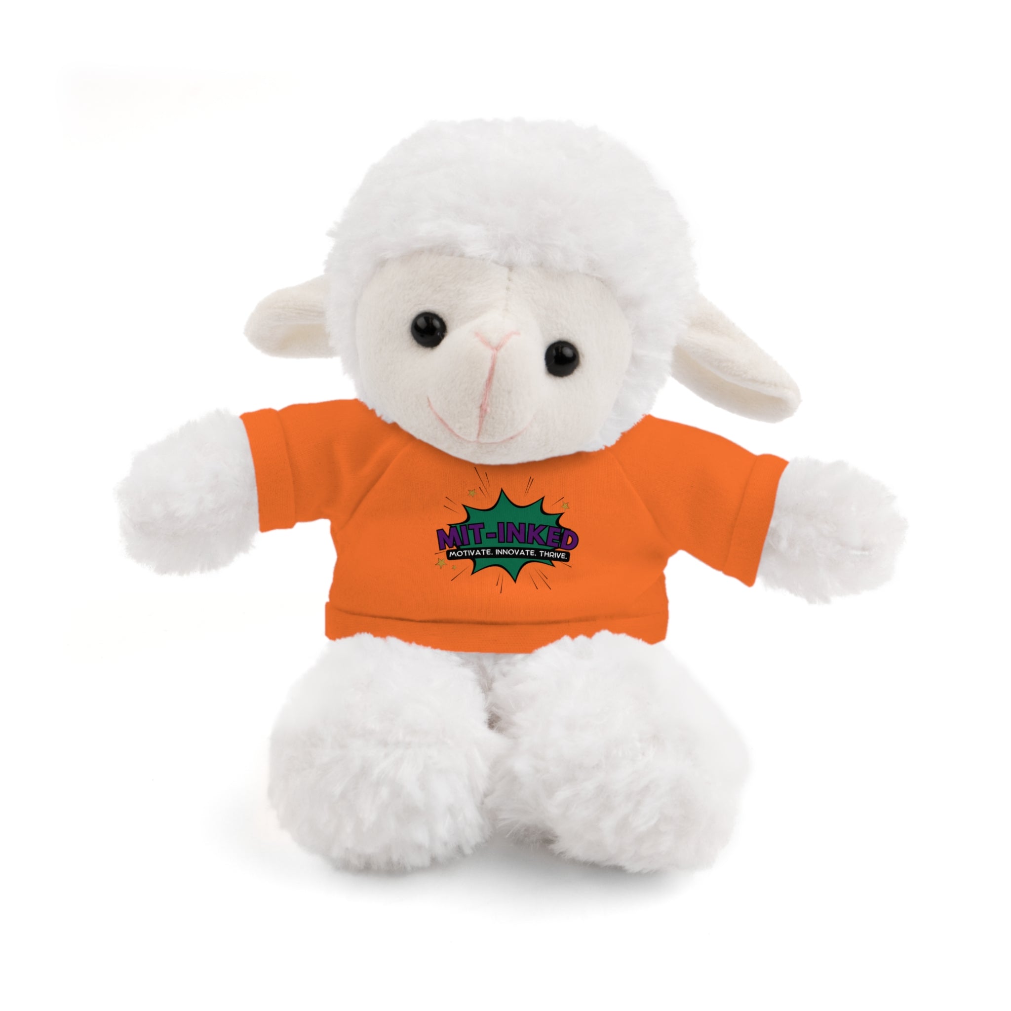Plush Toy with MIT-Inked Graphic Tee — Cute Stuffed Animal Gift
