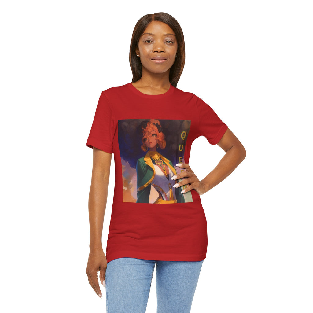 MIT-Inked Regal Afro-Futurist Queen Portrait Self-Love Graphic Tee