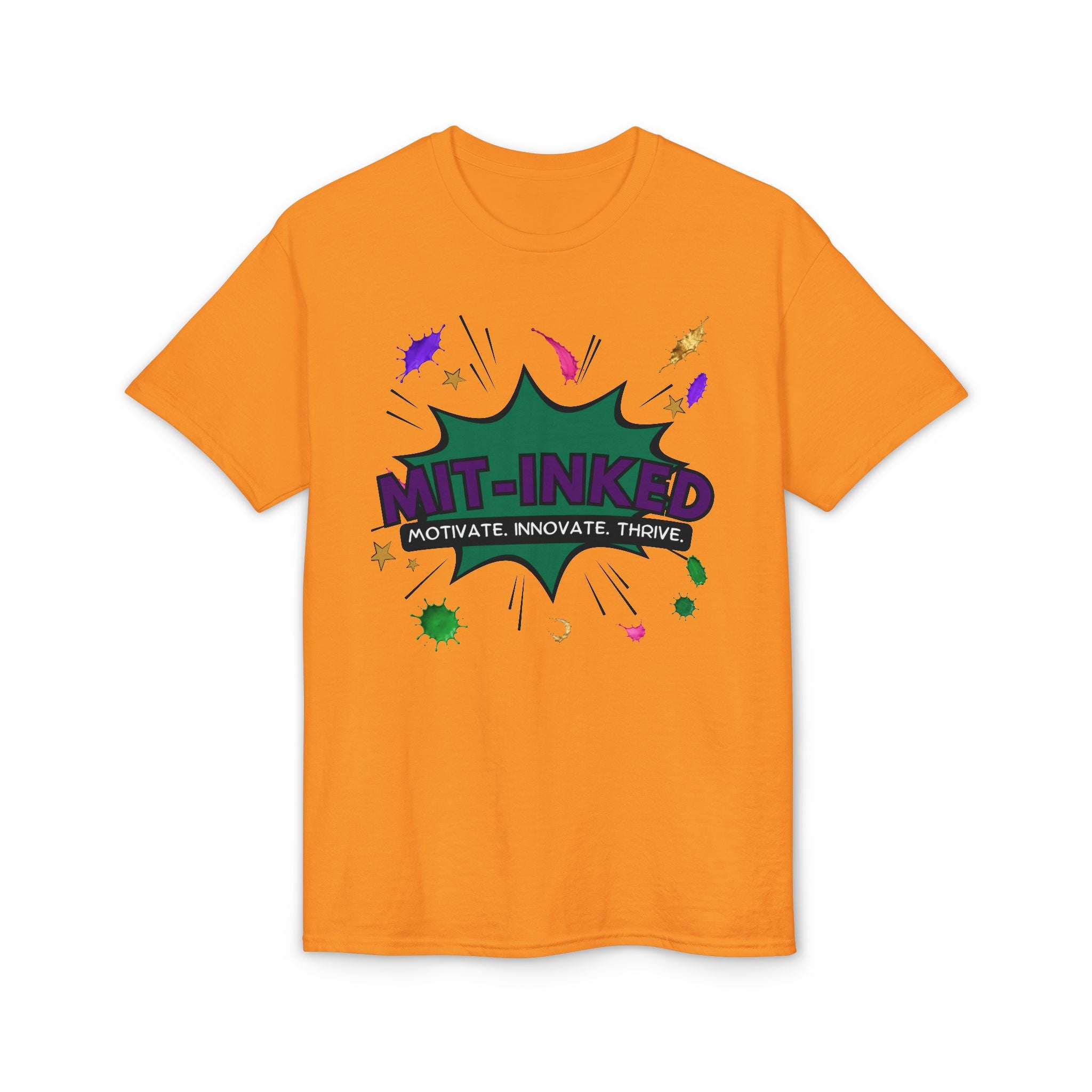 MIT-Inked Comic Art Logo T-Shirt | Motivate Innovate Thrive Graphic Tee Printify