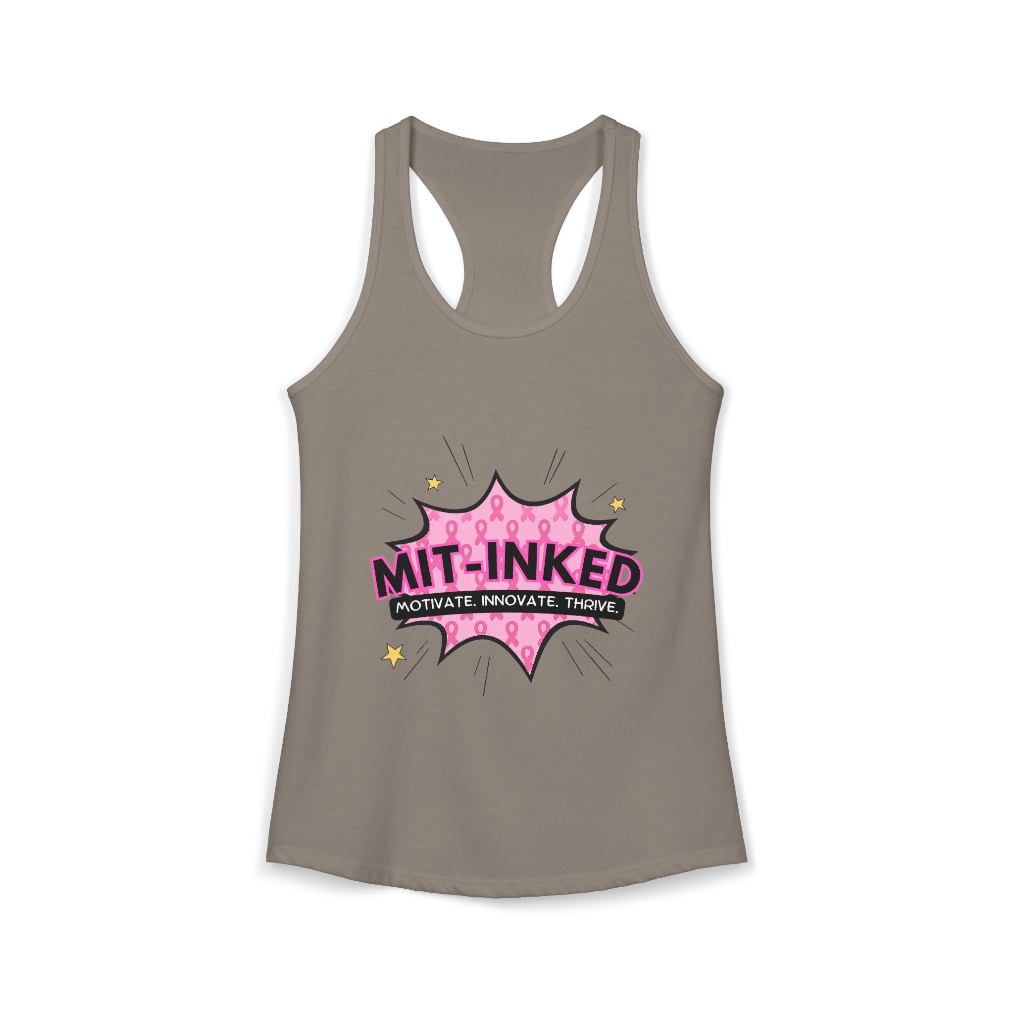 MIT-Inked Breast Cancer Women's Ideal Racerback Tank