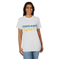 Chicago Sports MIT-Inked T-Shirt | Blue Block & Yellow Script Athletic Tee Printify