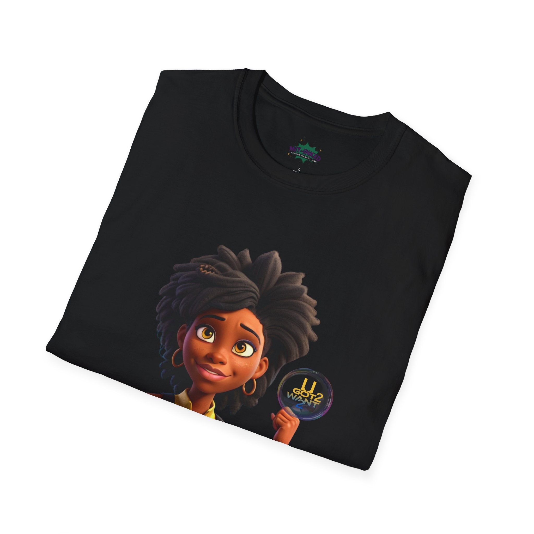 Mighty Moon Starr U Got 2 Want 2 T-Shirt | Cute Cartoon Character Graphic Tee Printify