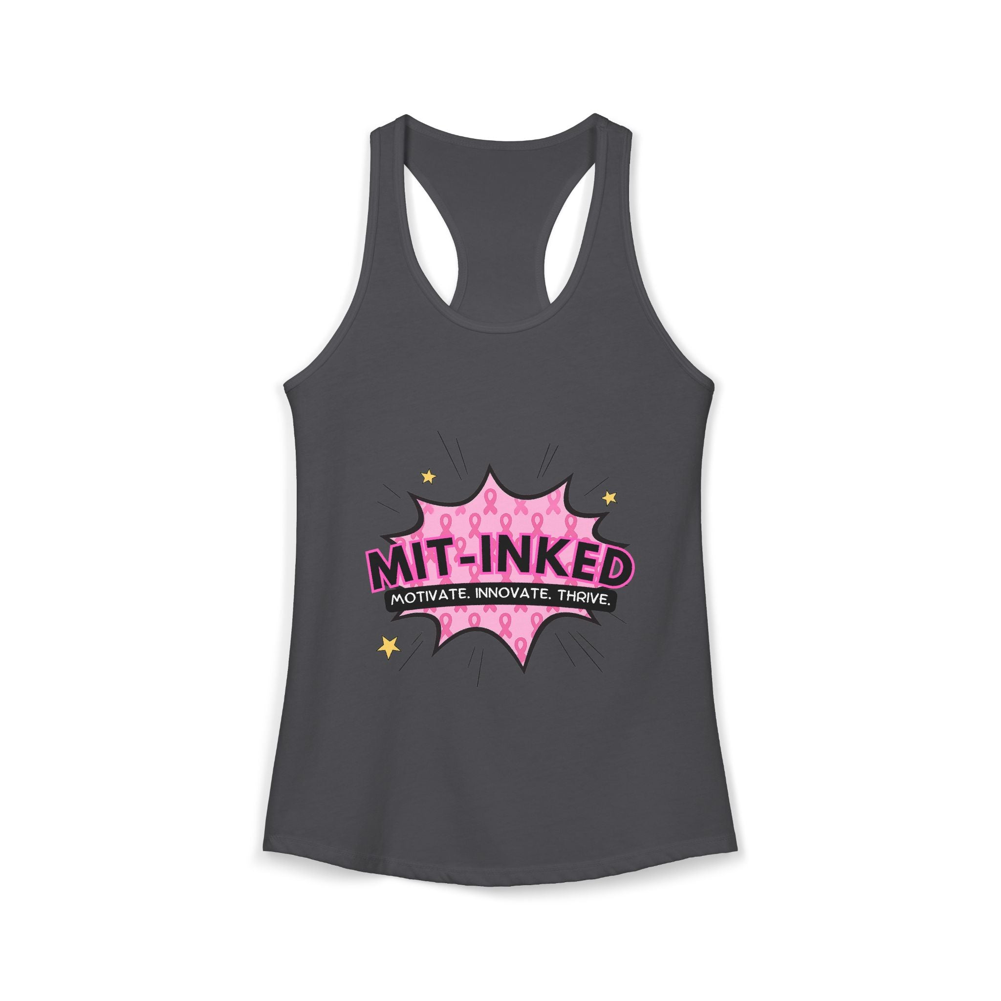 MIT-Inked Breast Cancer Women's Ideal Racerback Tank