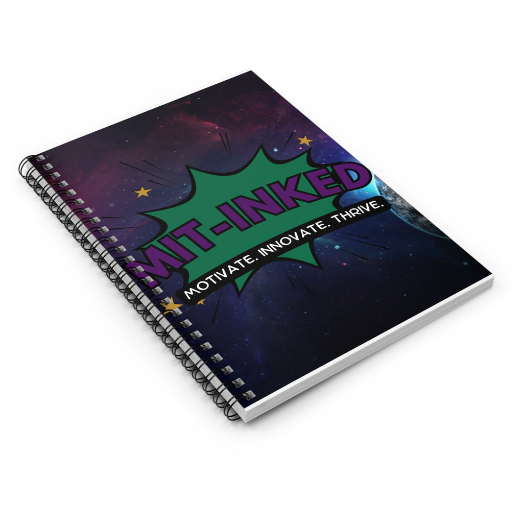 Motivate Innovate Thrive Spiral Notebook