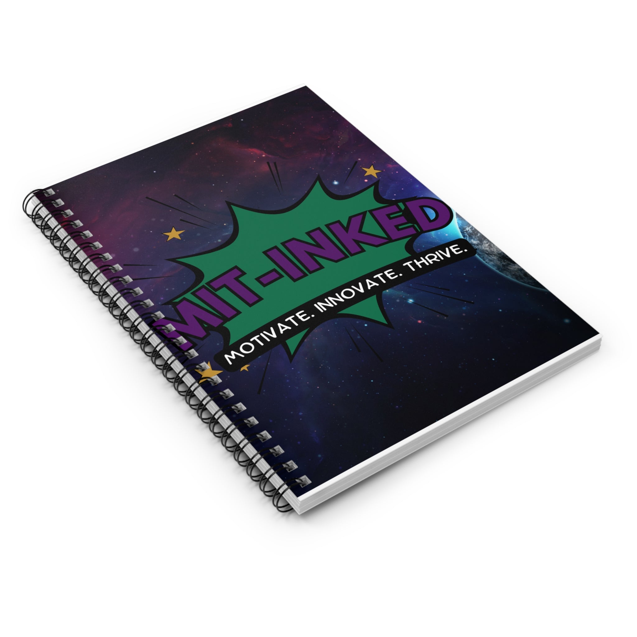 Motivate Innovate Thrive Spiral Notebook