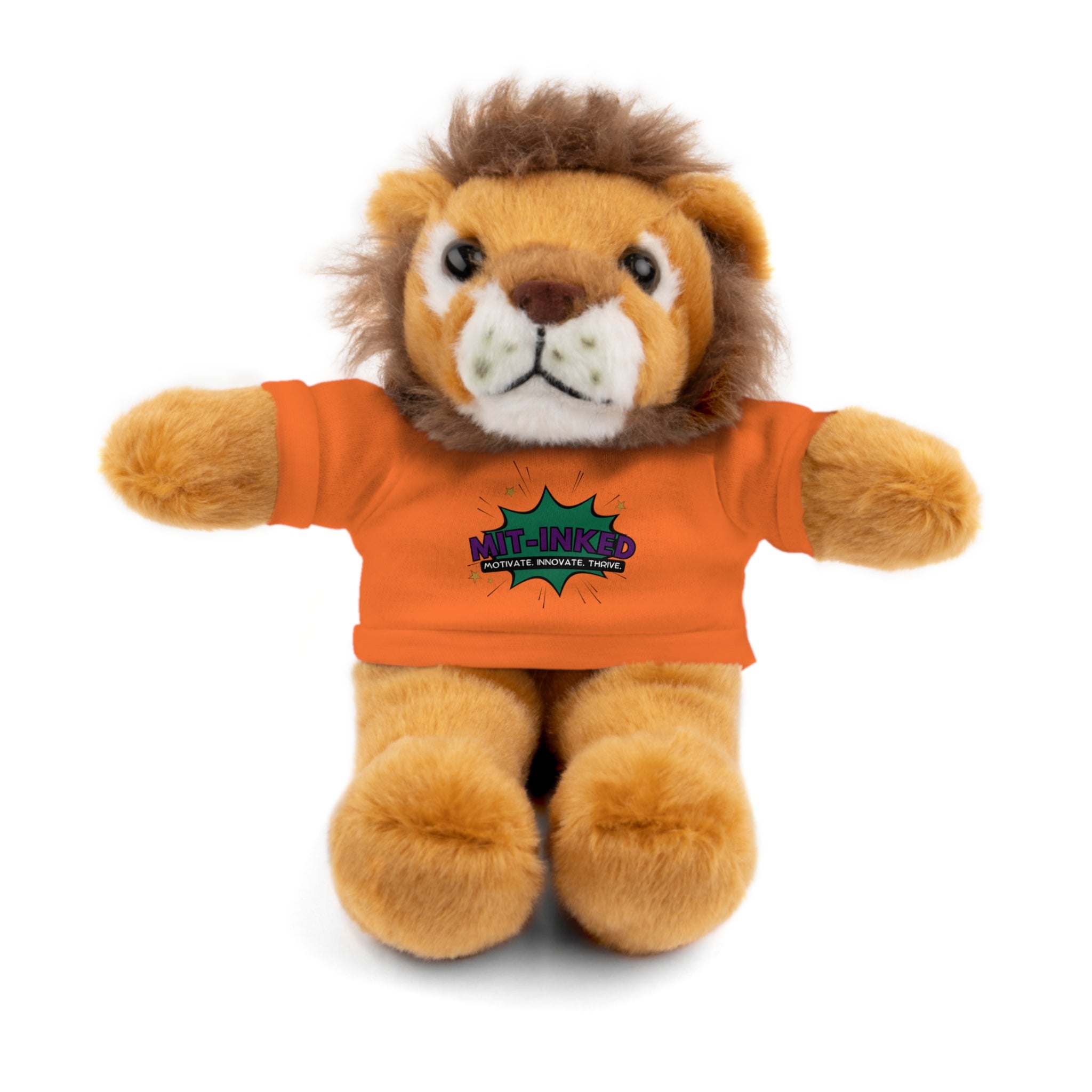 Plush Toy with MIT-Inked Graphic Tee — Cute Stuffed Animal Gift