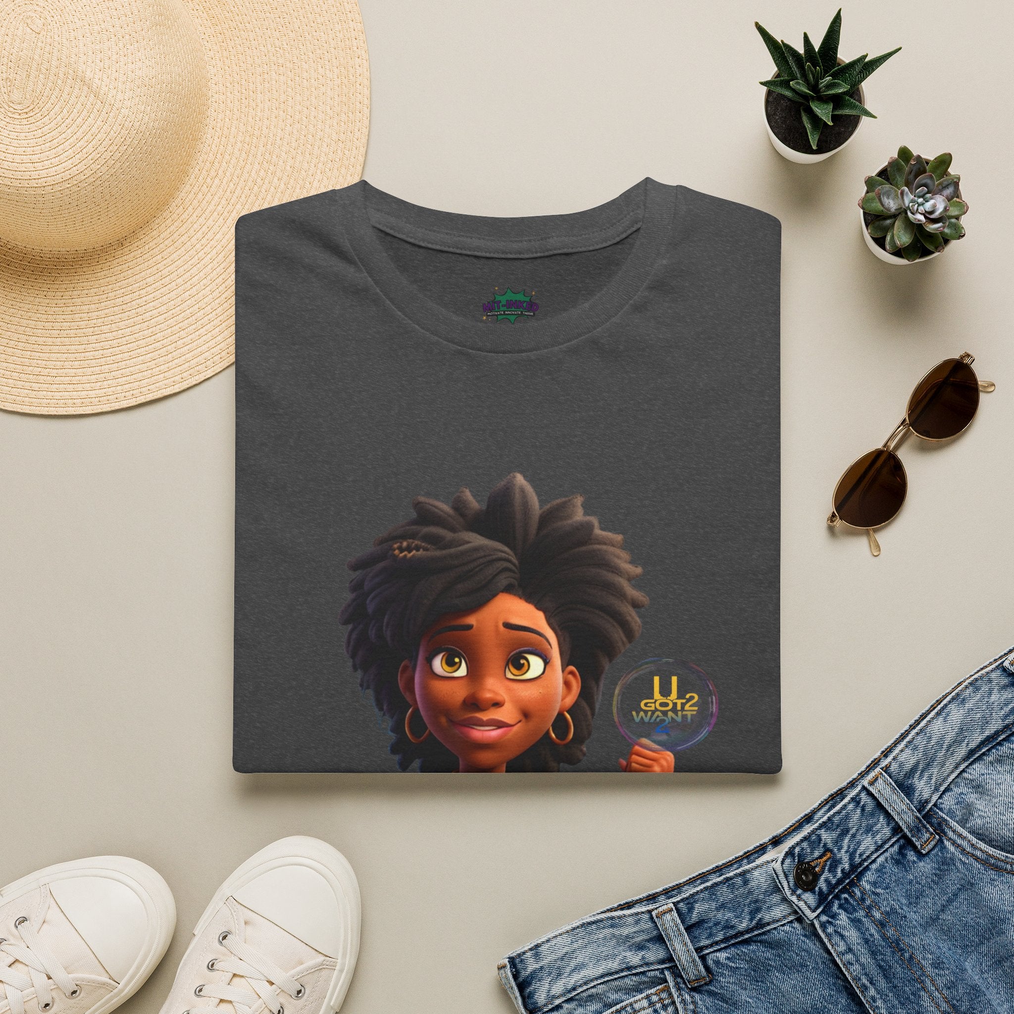 Mighty Moon Starr U Got 2 Want 2 T-Shirt | Cute Cartoon Character Graphic Tee Printify