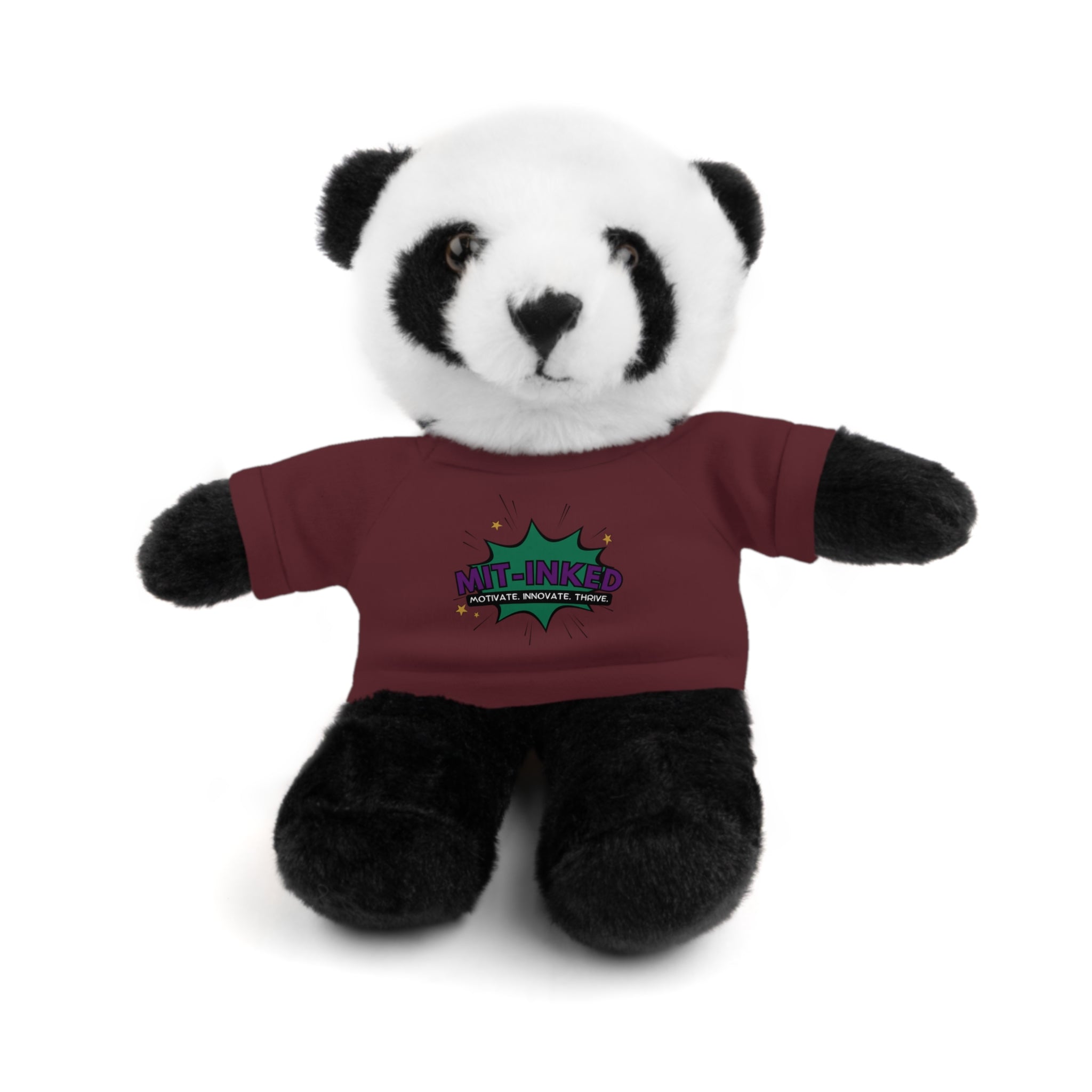 Plush Toy with MIT-Inked Graphic Tee — Cute Stuffed Animal Gift