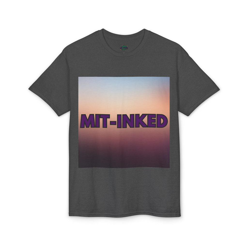 MIT-Inked Sunset T-Shirt | Retro Gradient Graphic Tee Printify