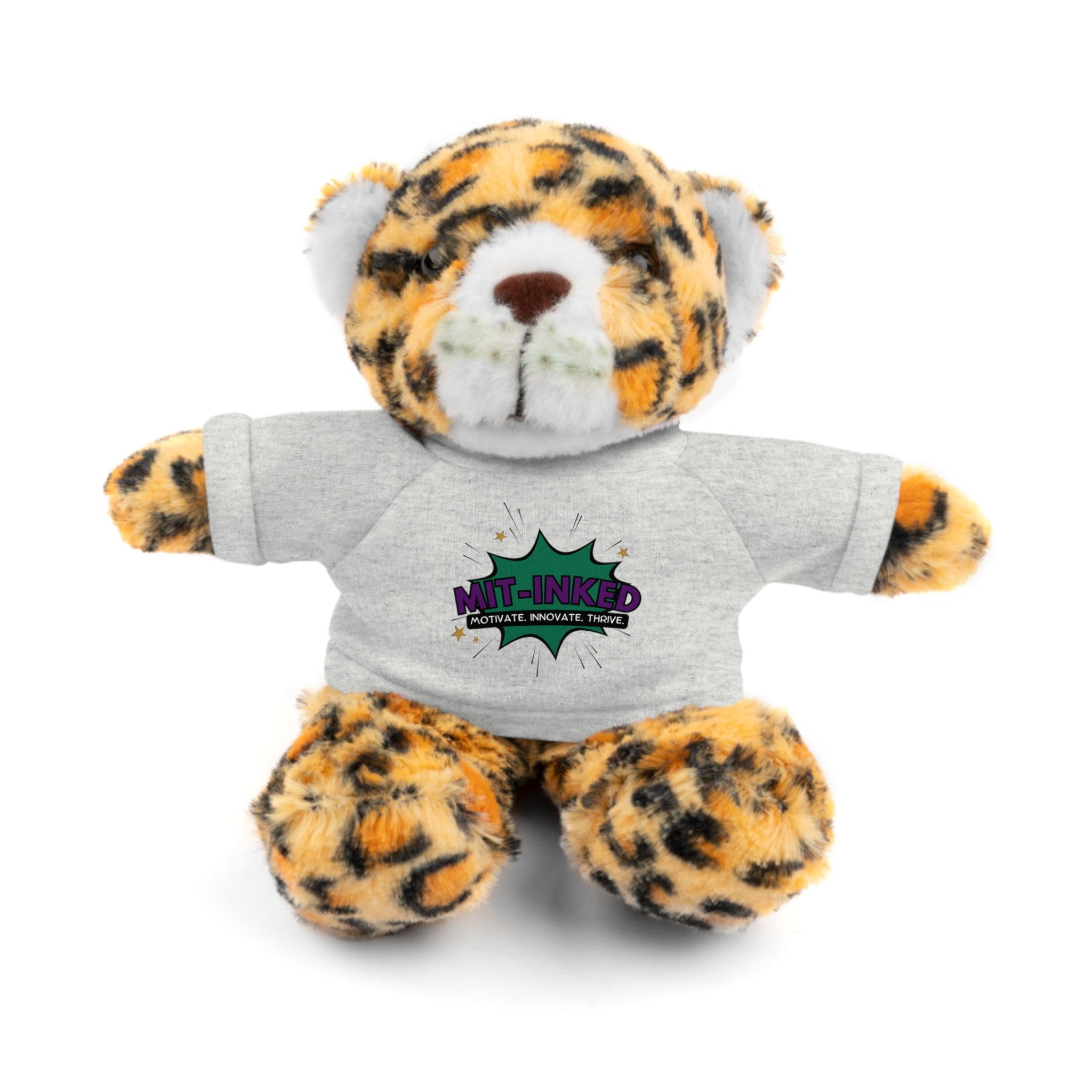 Plush Toy with MIT-Inked Graphic Tee — Cute Stuffed Animal Gift