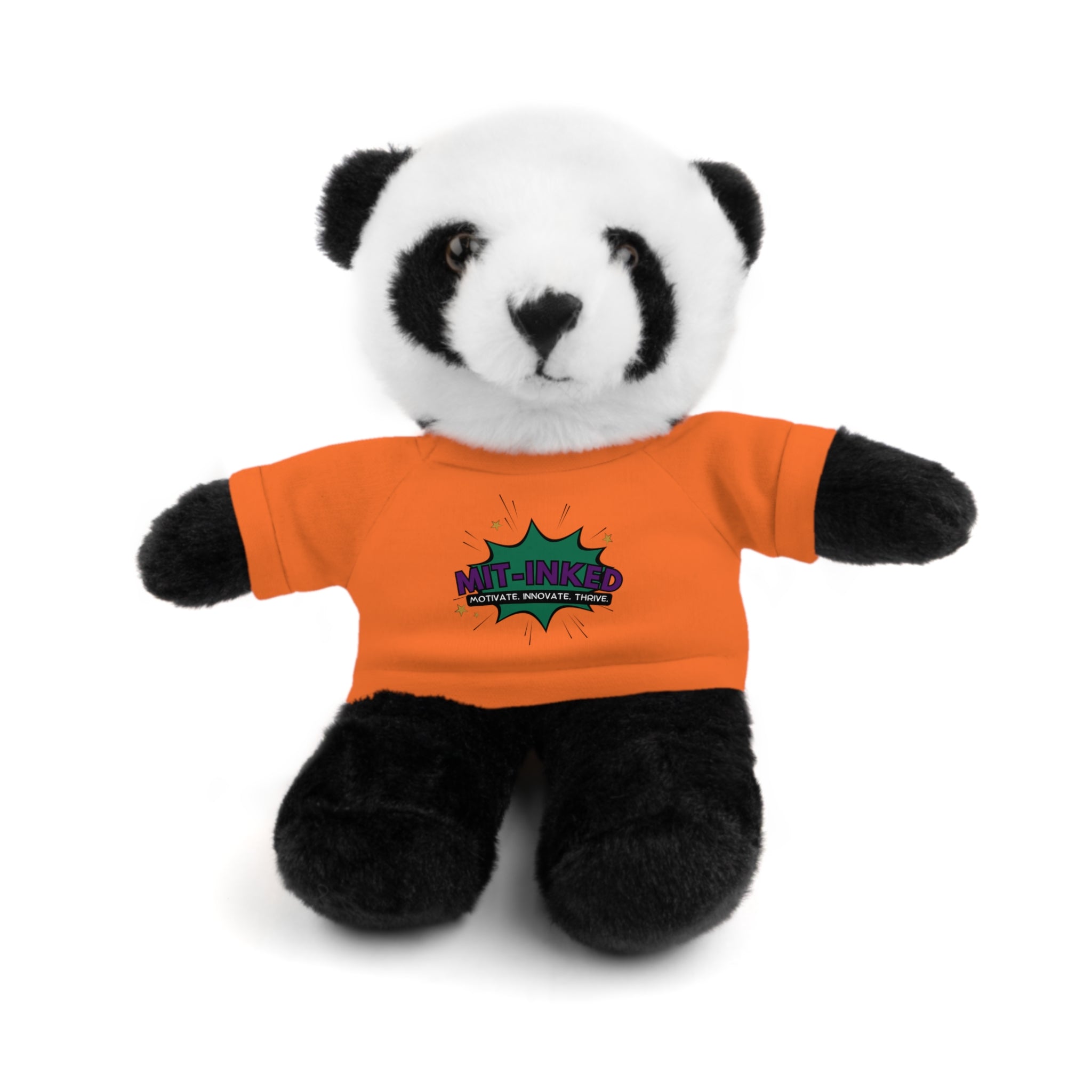 Plush Toy with MIT-Inked Graphic Tee — Cute Stuffed Animal Gift