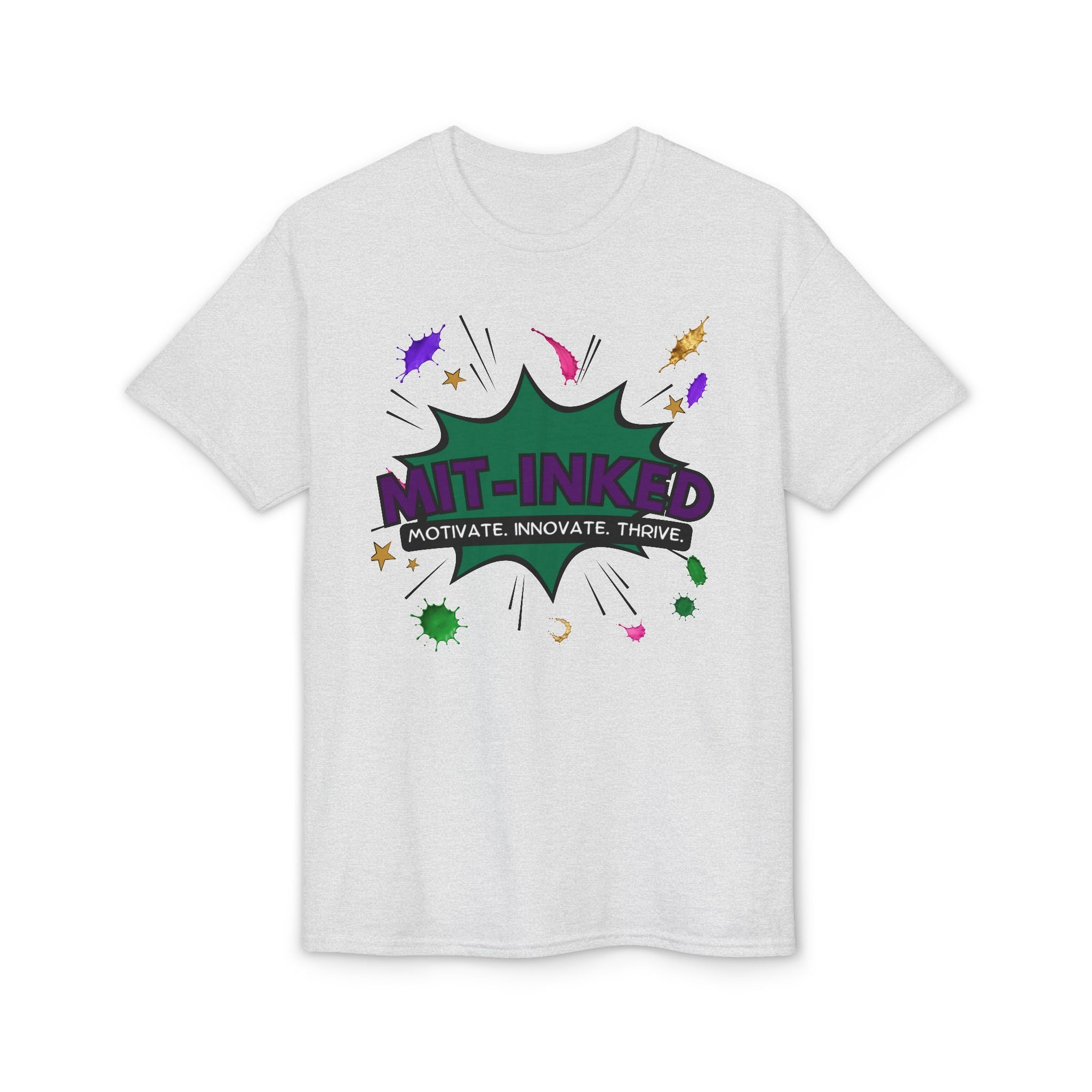 MIT-Inked Comic Art Logo T-Shirt | Motivate Innovate Thrive Graphic Tee Printify