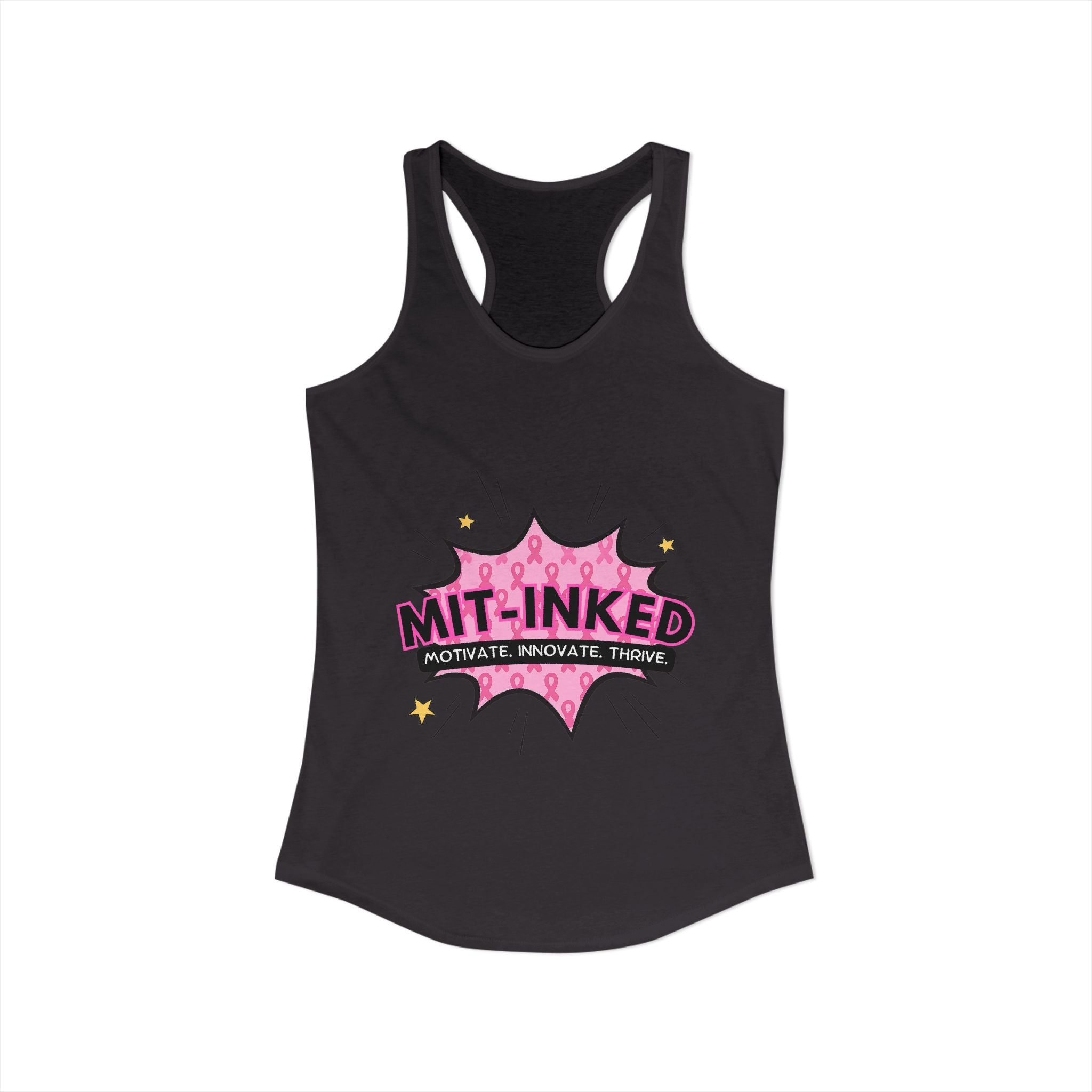 MIT-Inked Breast Cancer Women's Ideal Racerback Tank