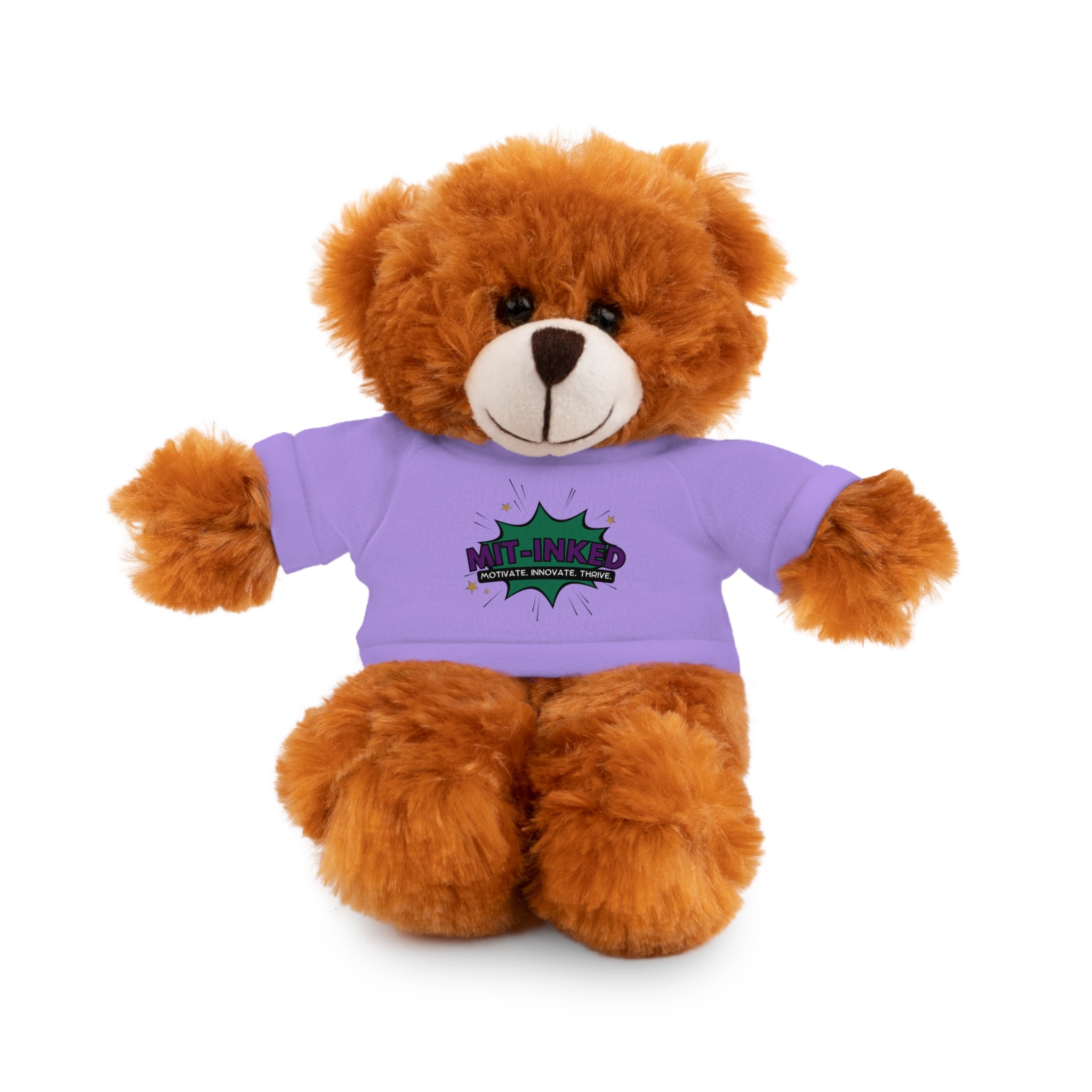Plush Toy with MIT-Inked Graphic Tee — Cute Stuffed Animal Gift