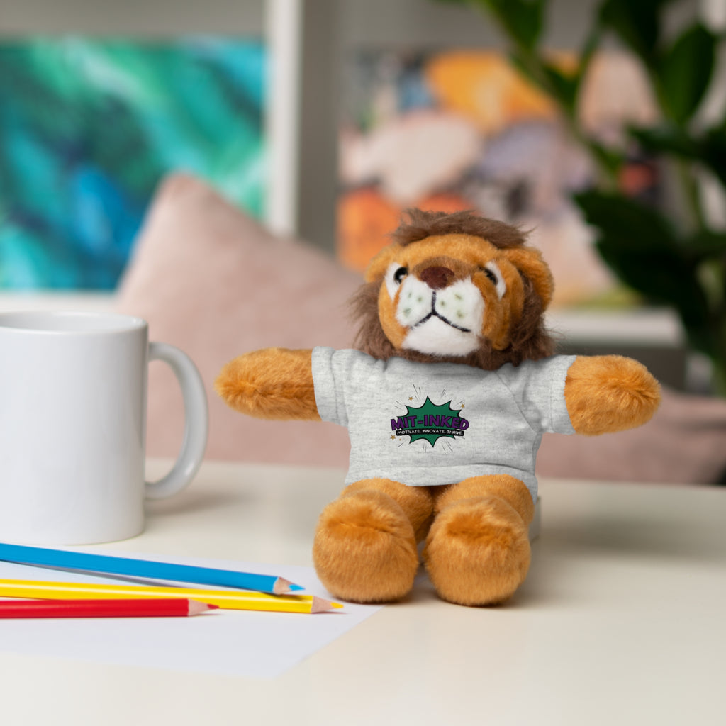 Plush Toy with MIT-Inked Graphic Tee — Cute Stuffed Animal Gift