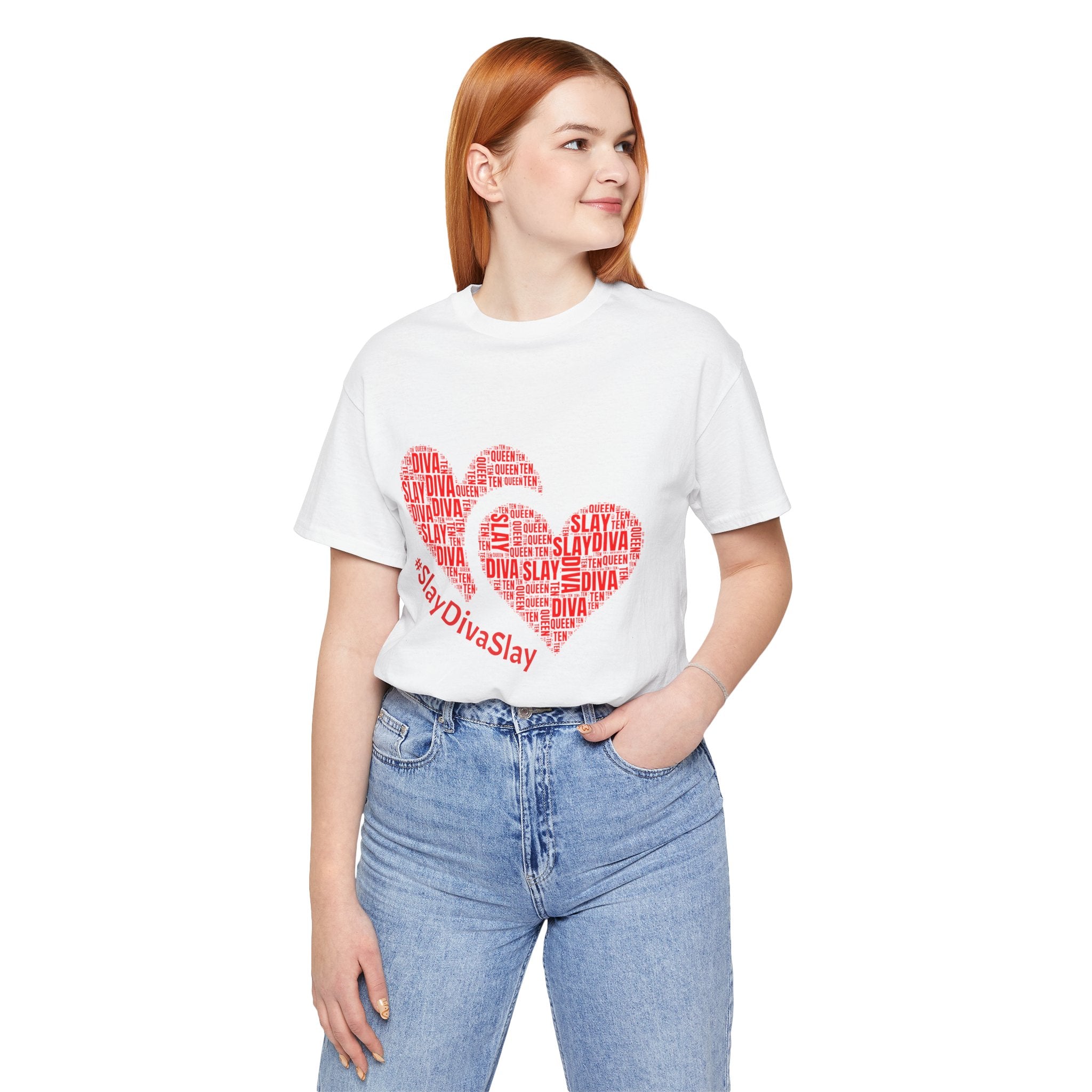 Slay Diva Heart Tee | #SlayDivaSlay MIT-Inked Empowering Graphic T-Shirt