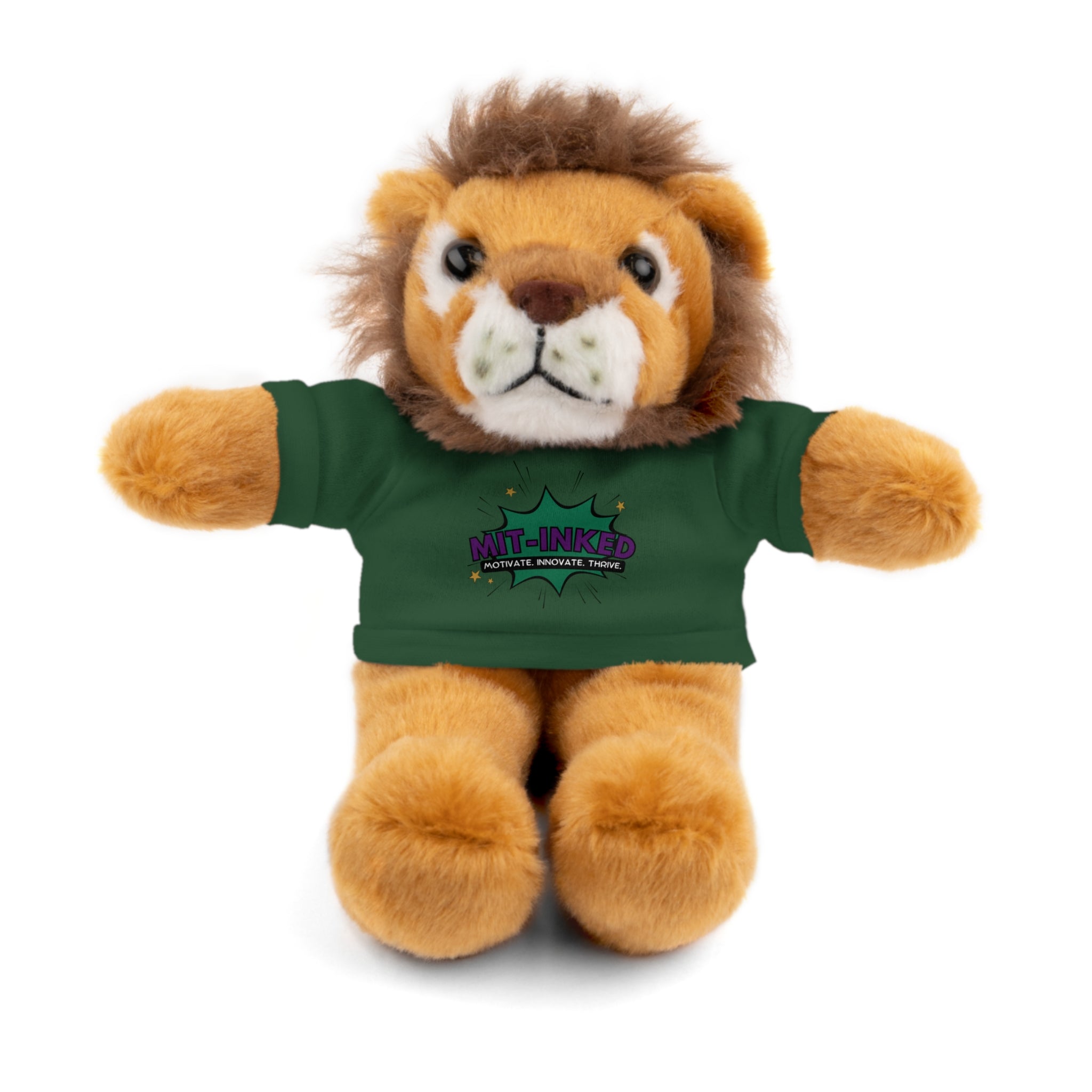 Plush Toy with MIT-Inked Graphic Tee — Cute Stuffed Animal Gift