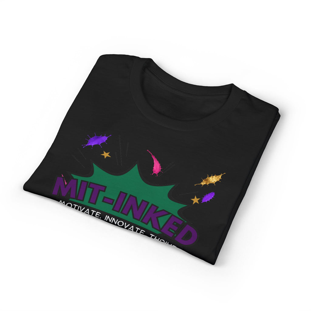 MIT-Inked Comic Art Logo T-Shirt | Motivate Innovate Thrive Graphic Tee Printify