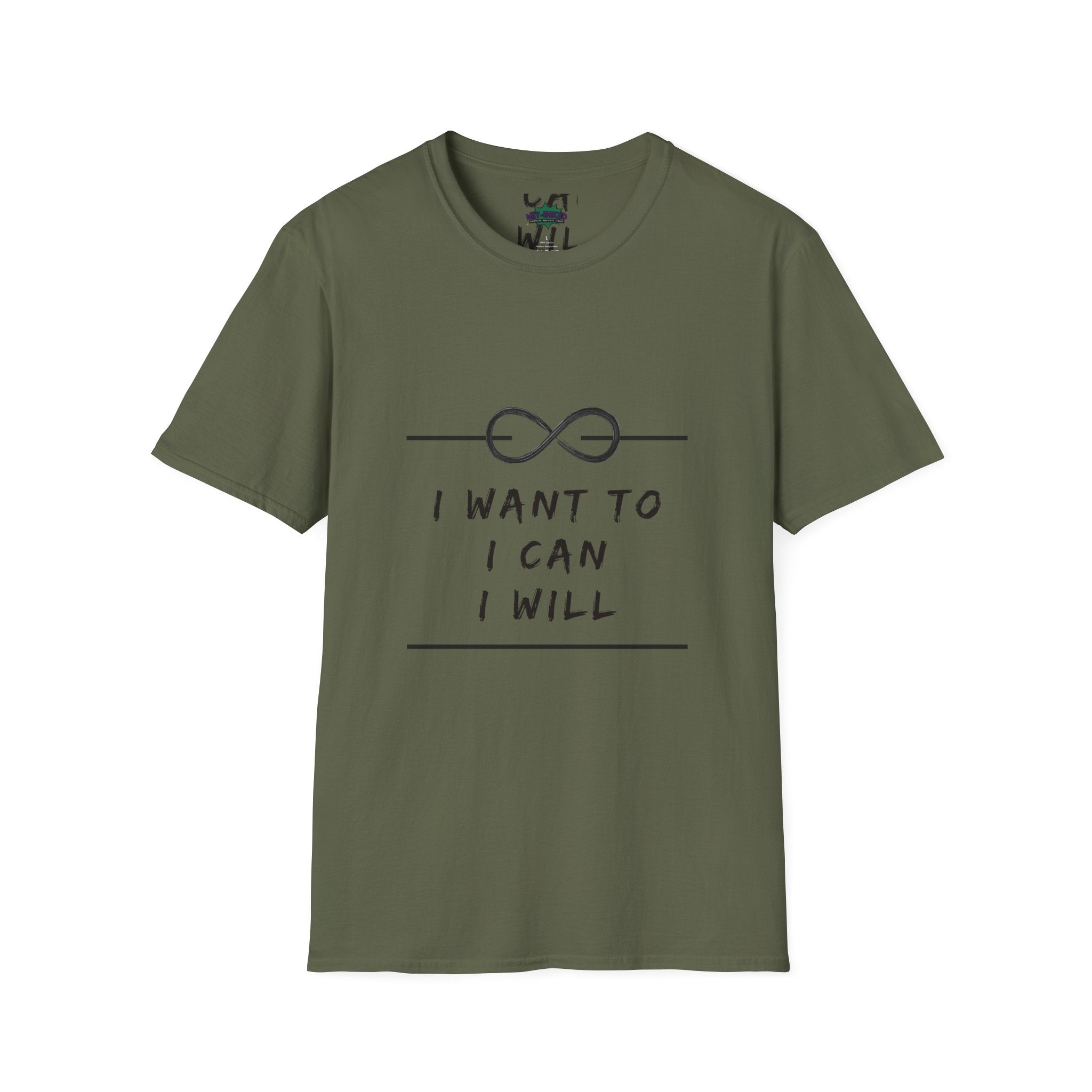 "I Want To, I Can, I Will" Infinity Motivation Graphic T-shirt