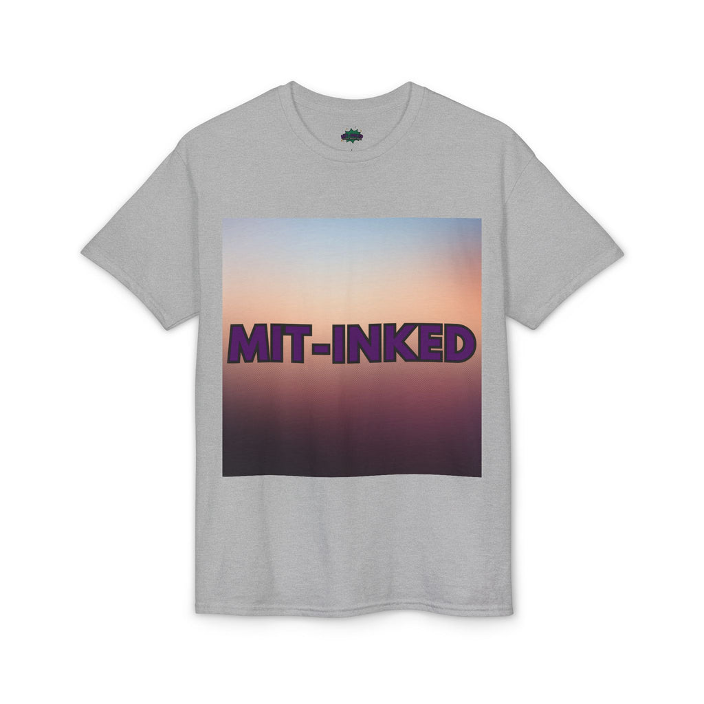 MIT-Inked Sunset T-Shirt | Retro Gradient Graphic Tee Printify