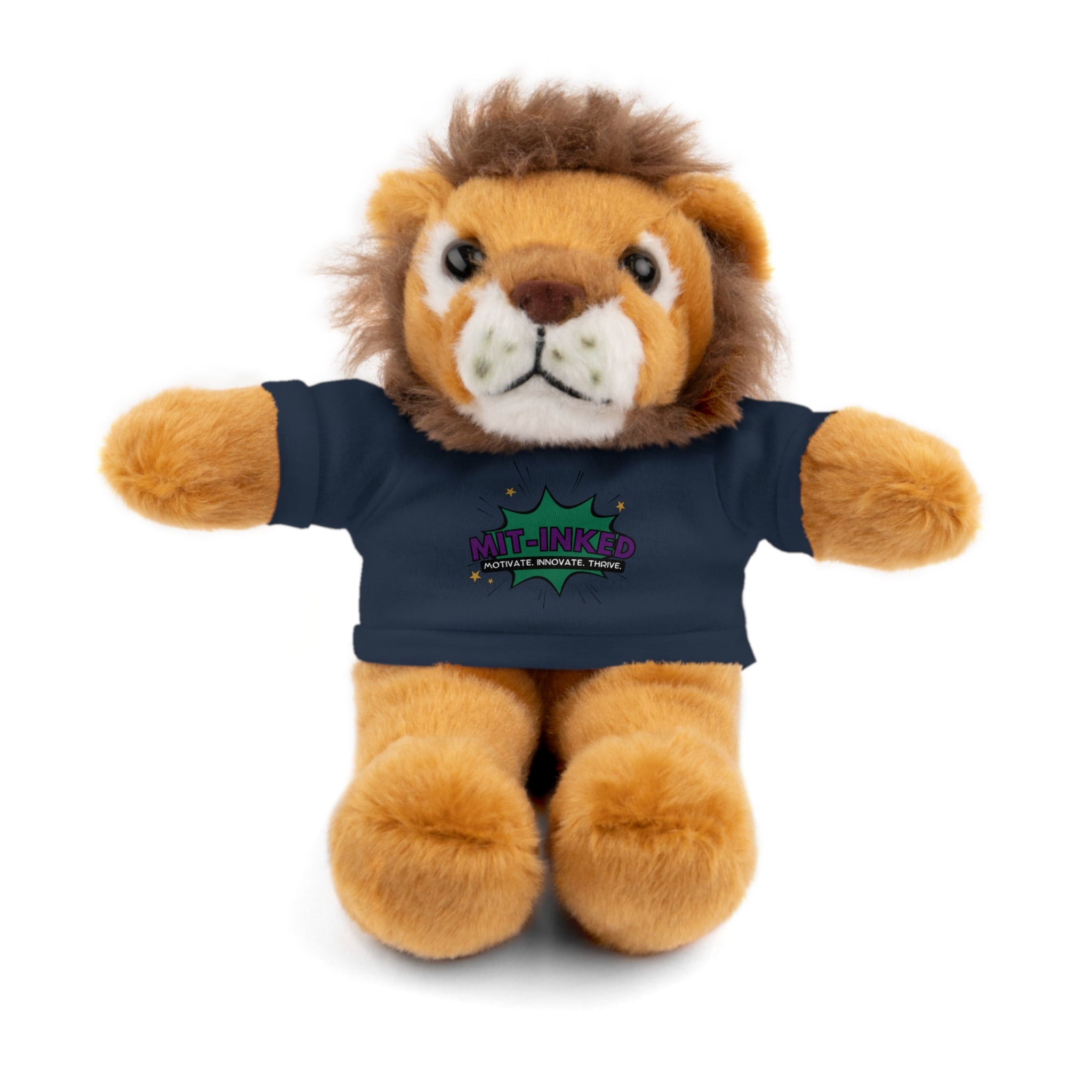 Plush Toy with MIT-Inked Graphic Tee — Cute Stuffed Animal Gift