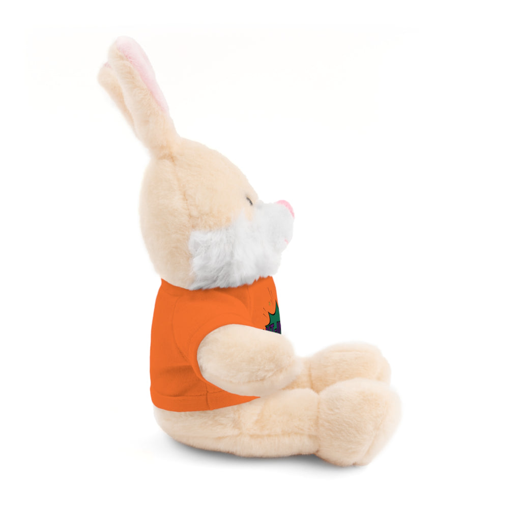 Plush Toy with MIT-Inked Graphic Tee — Cute Stuffed Animal Gift