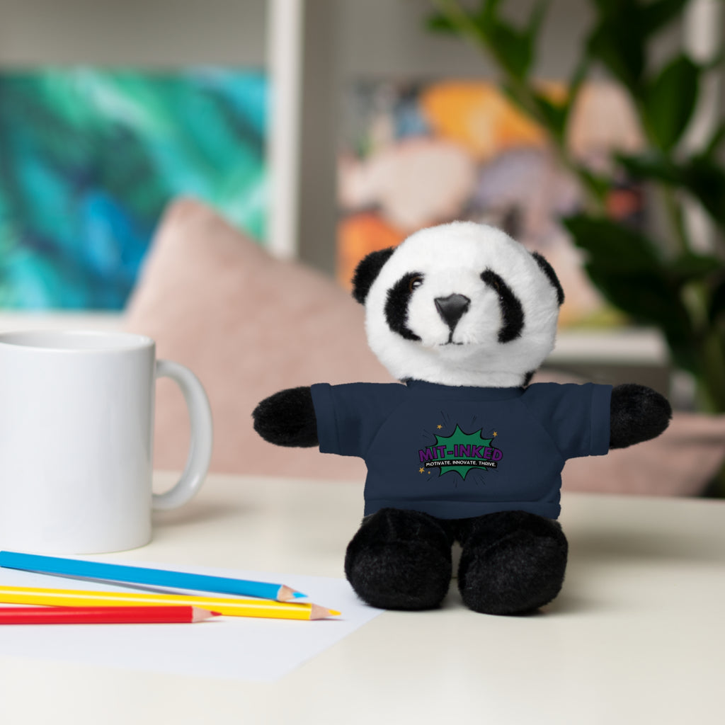 Plush Toy with MIT-Inked Graphic Tee — Cute Stuffed Animal Gift