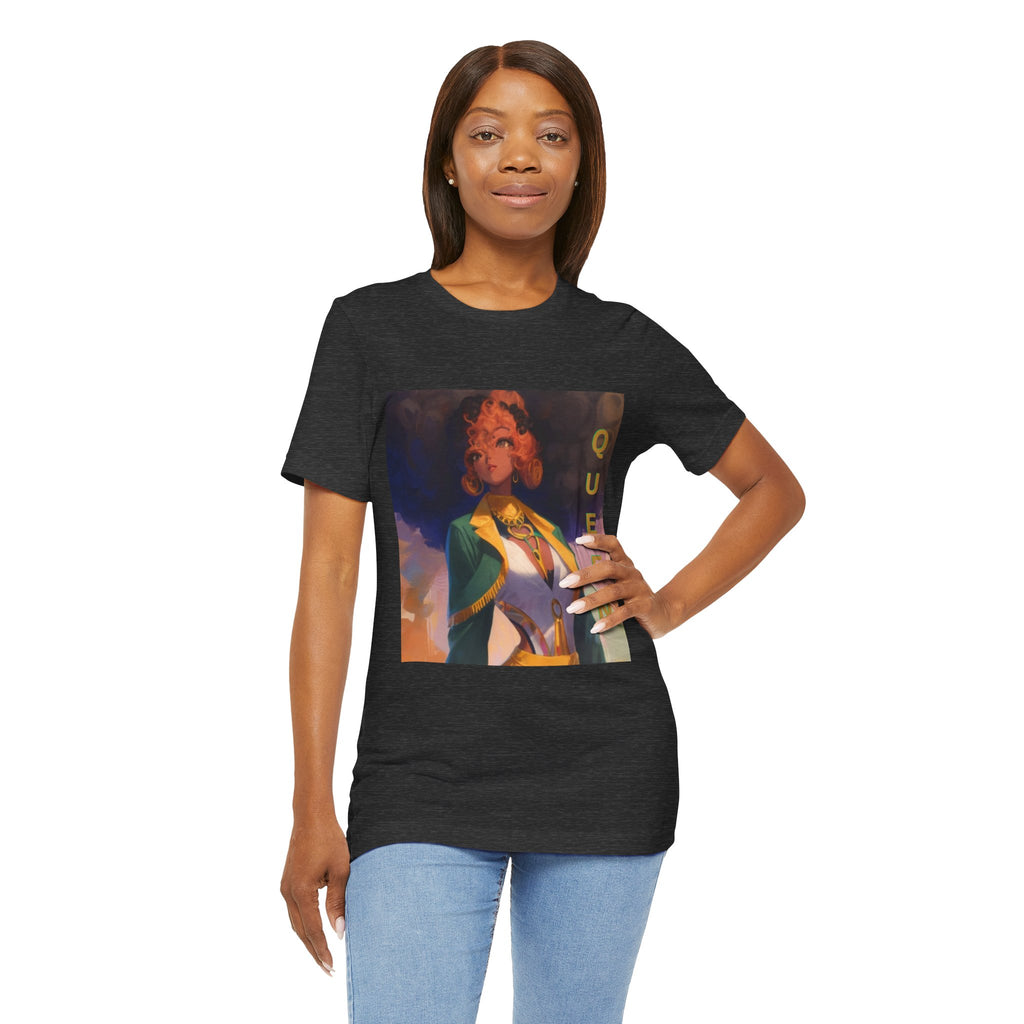 MIT-Inked Regal Afro-Futurist Queen Portrait Self-Love Graphic Tee
