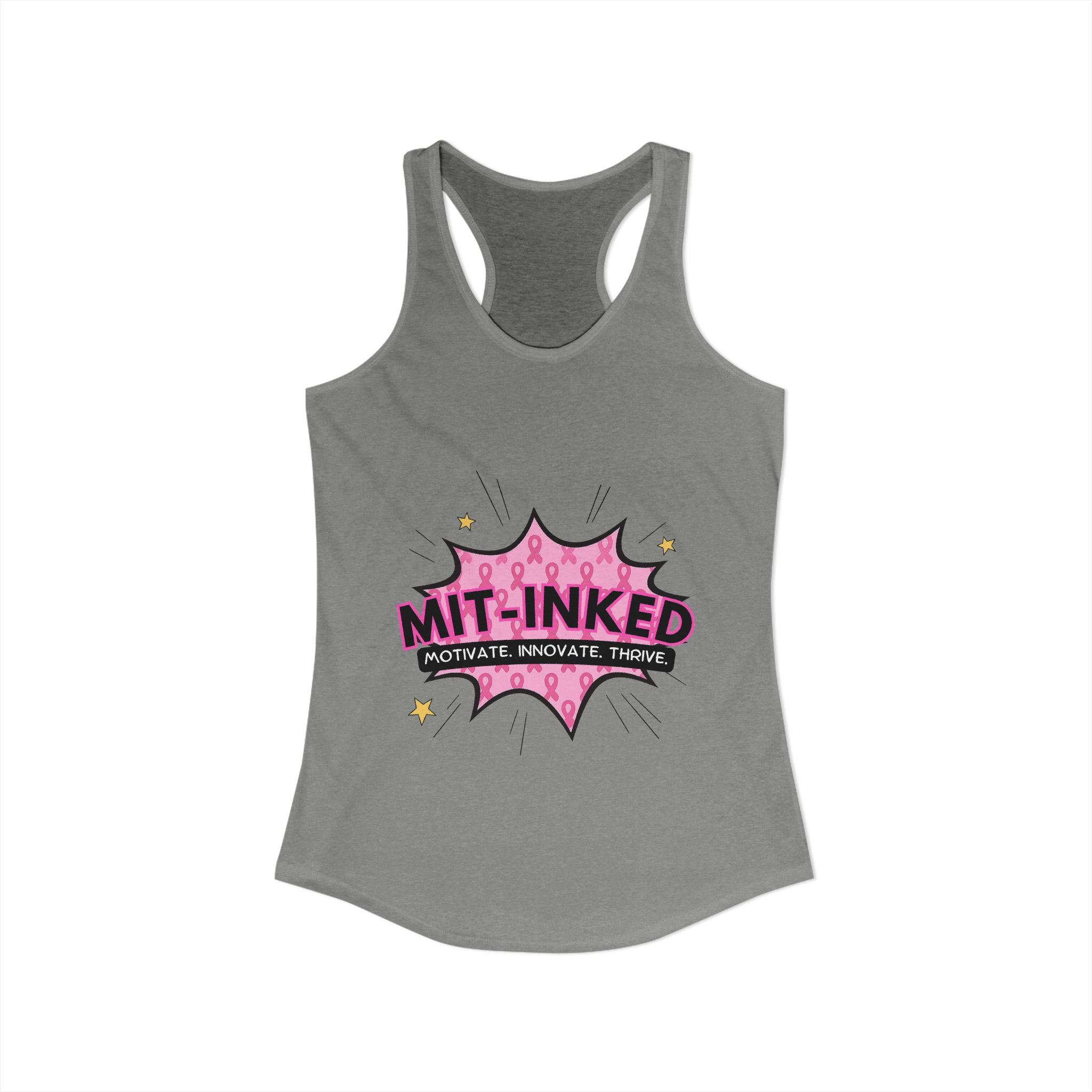 MIT-Inked Breast Cancer Women's Ideal Racerback Tank