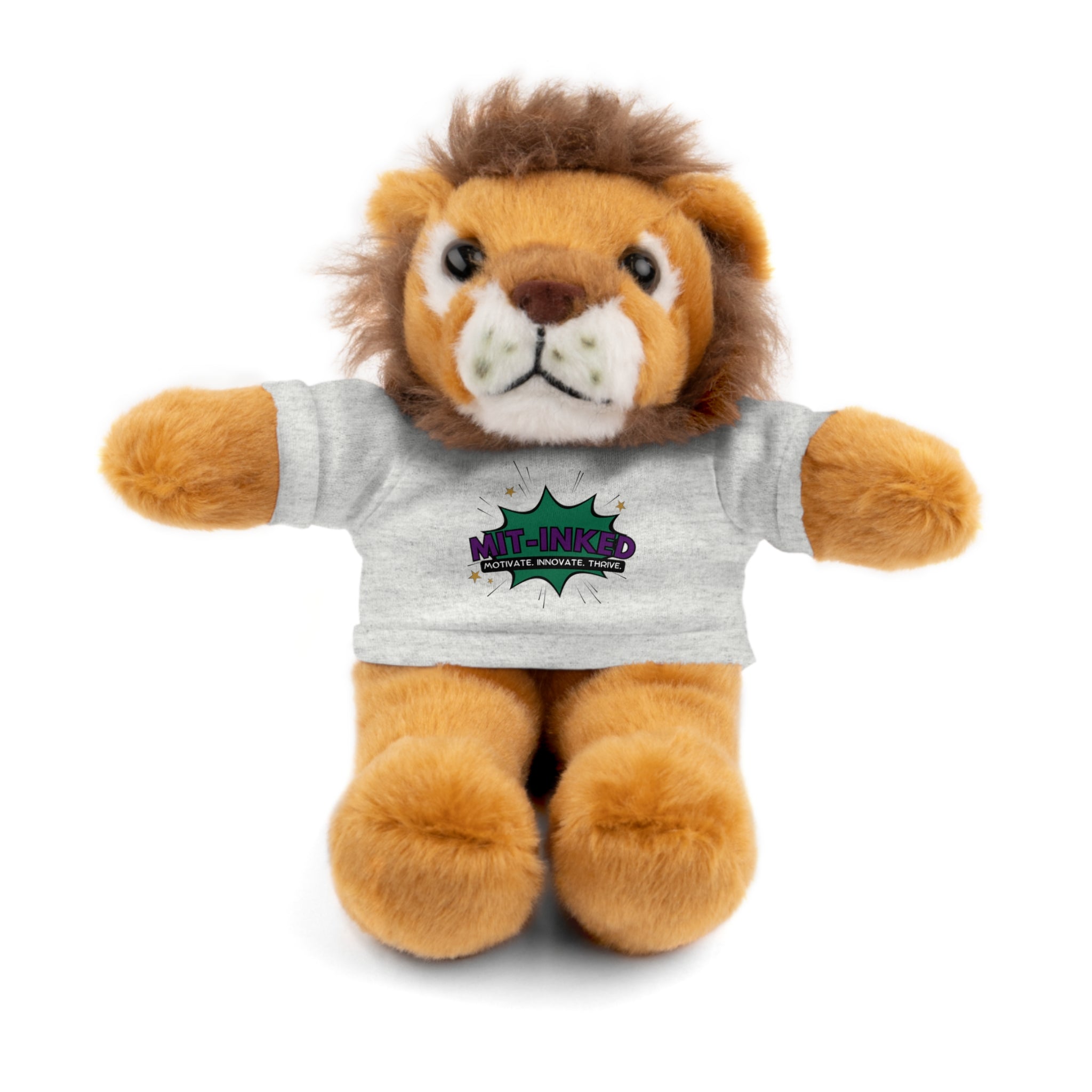Plush Toy with MIT-Inked Graphic Tee — Cute Stuffed Animal Gift