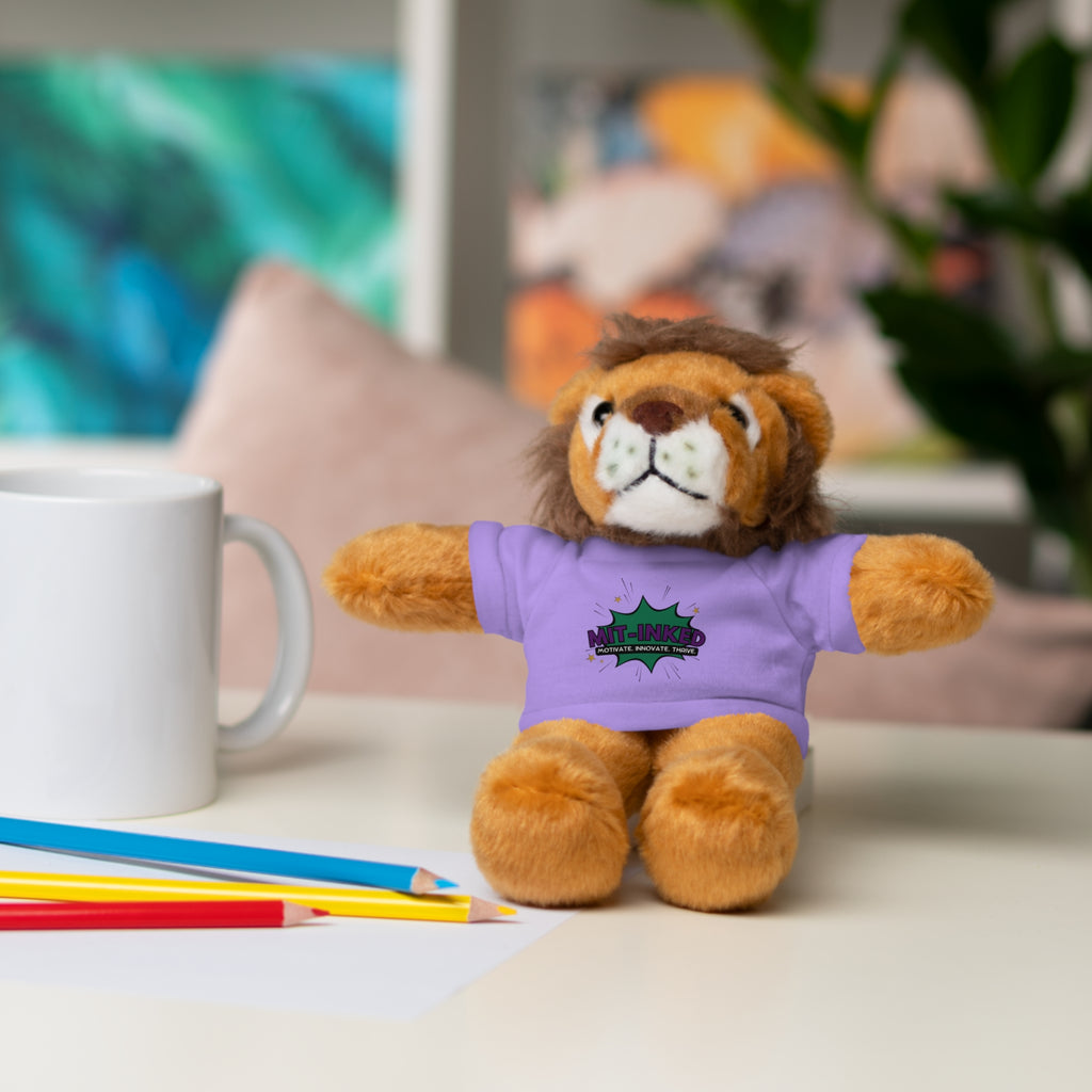Plush Toy with MIT-Inked Graphic Tee — Cute Stuffed Animal Gift