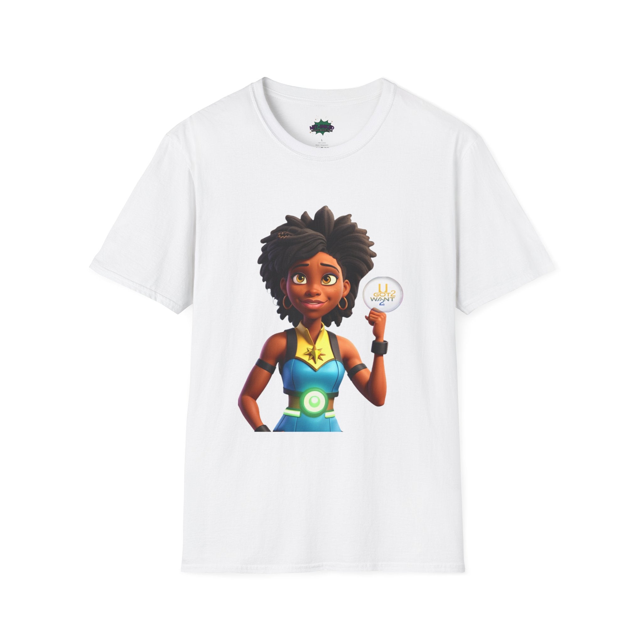Mighty Moon Starr U Got 2 Want 2 T-Shirt | Cute Cartoon Character Graphic Tee Printify