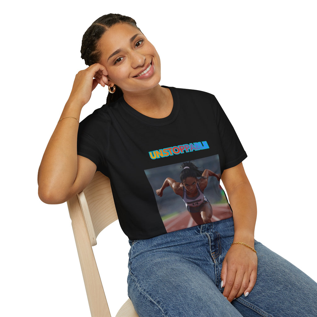 Unstoppable Runner T-Shirt — Motivational Track & Field Athletic Tee