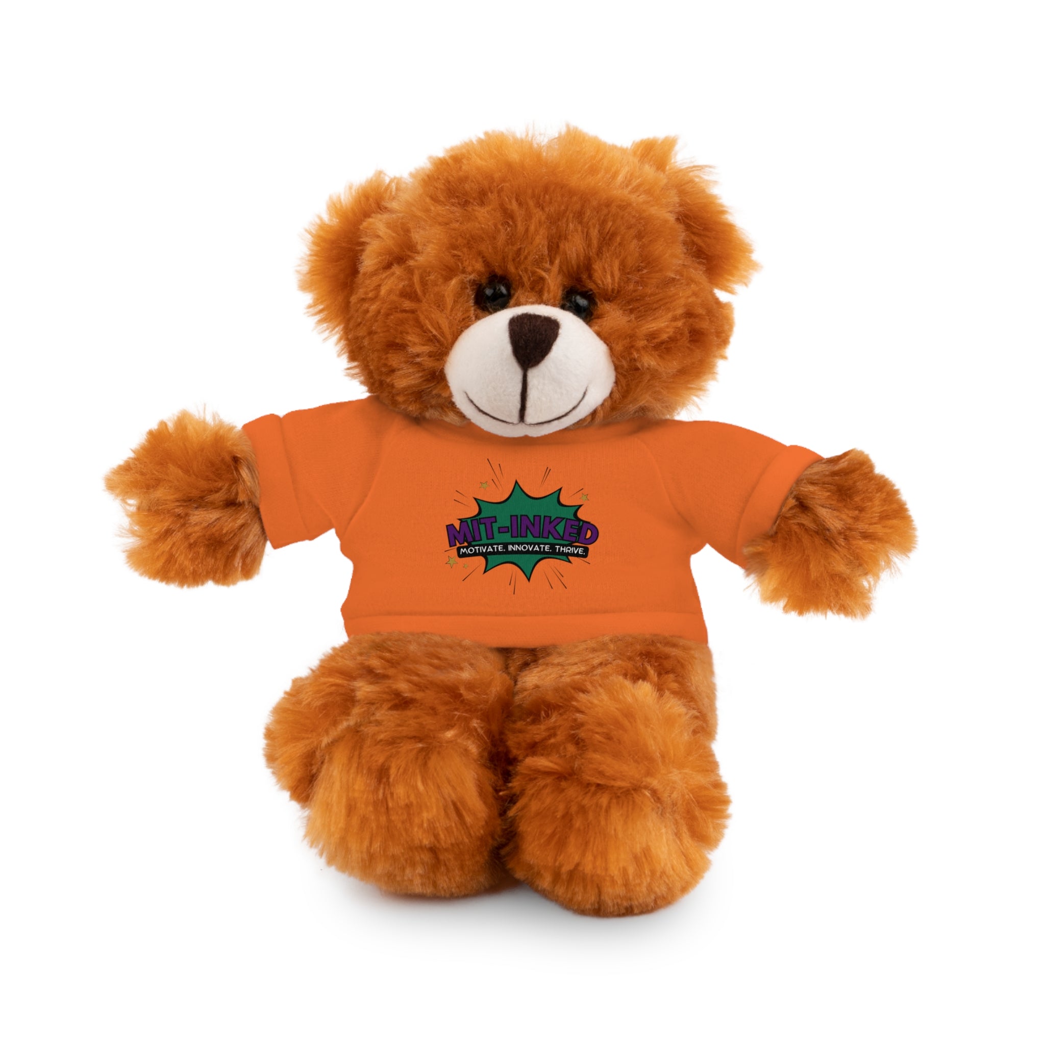 Plush Toy with MIT-Inked Graphic Tee — Cute Stuffed Animal Gift