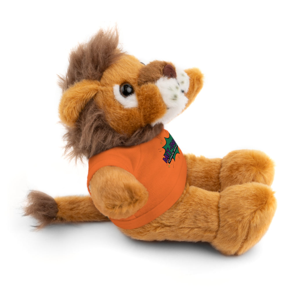 Plush Toy with MIT-Inked Graphic Tee — Cute Stuffed Animal Gift