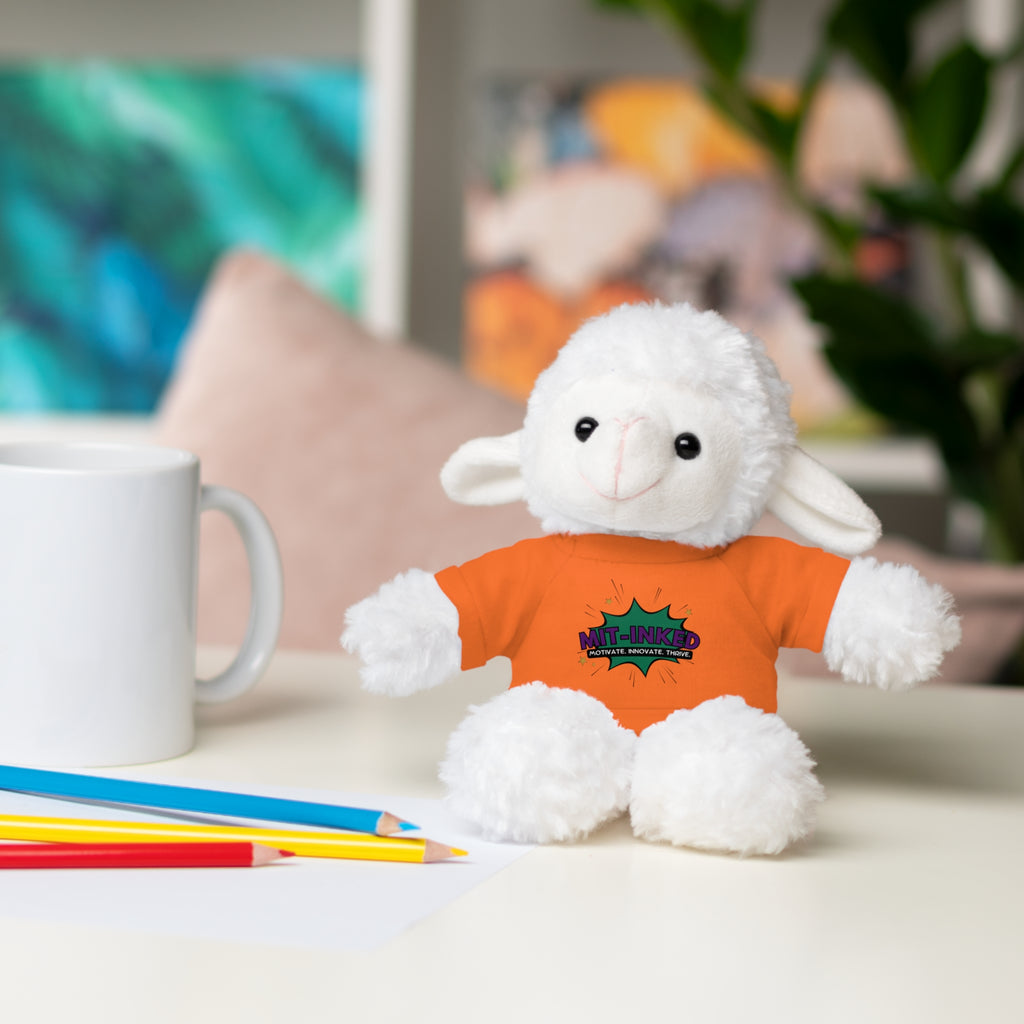 Plush Toy with MIT-Inked Graphic Tee — Cute Stuffed Animal Gift