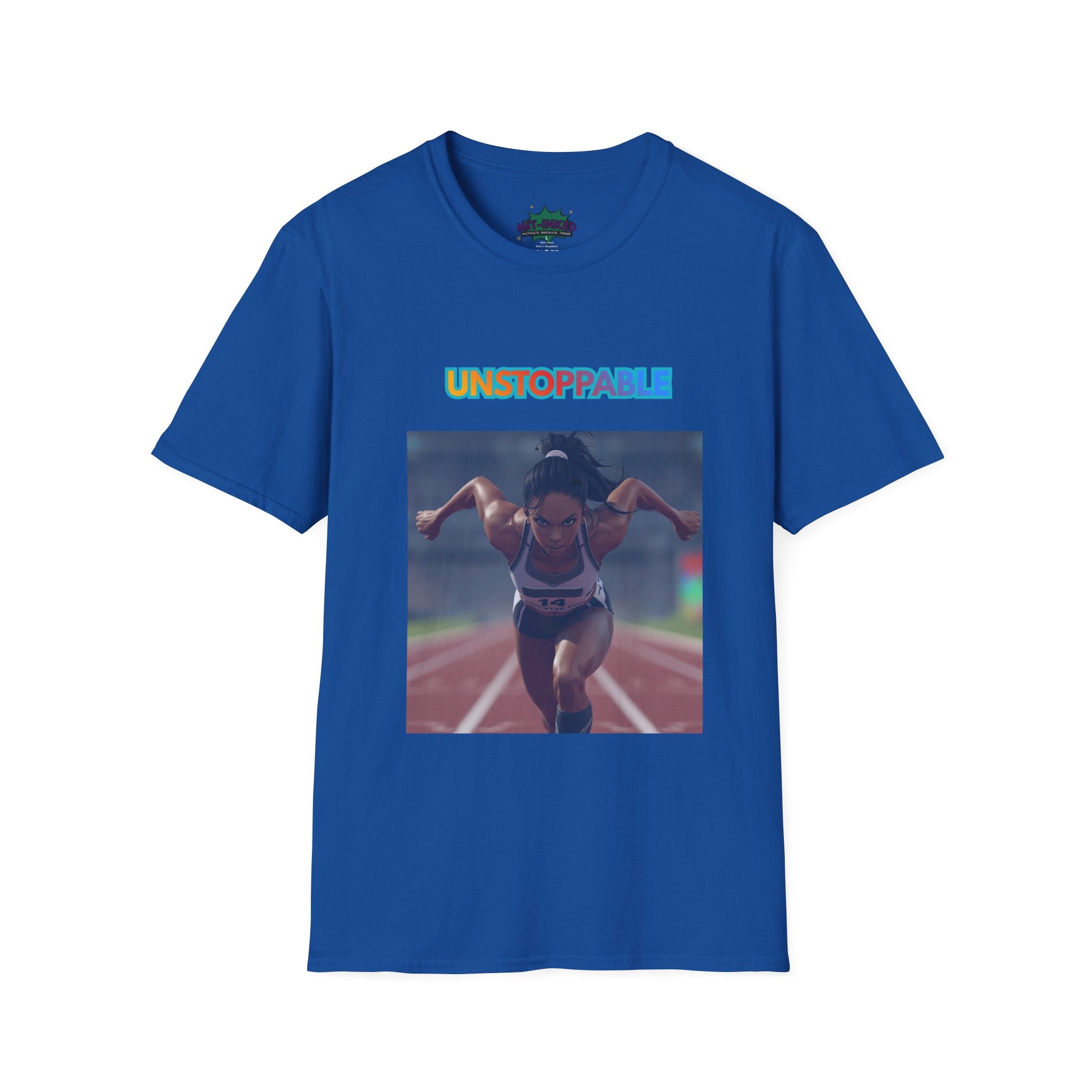 Unstoppable Runner T-Shirt — Motivational Track & Field Athletic Tee