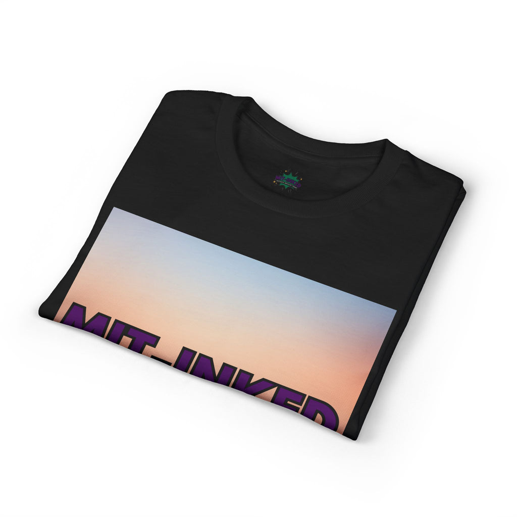 MIT-Inked Sunset T-Shirt | Retro Gradient Graphic Tee Printify