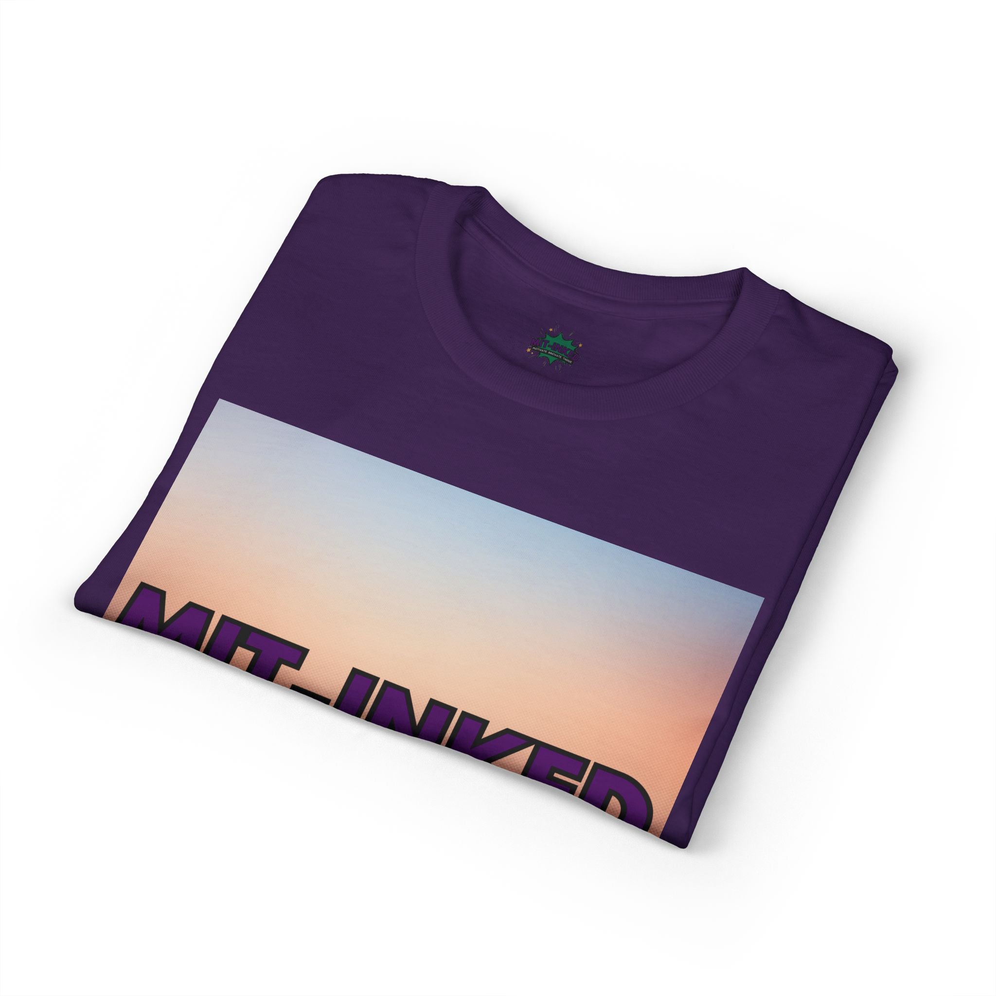 MIT-Inked Sunset T-Shirt | Retro Gradient Graphic Tee Printify
