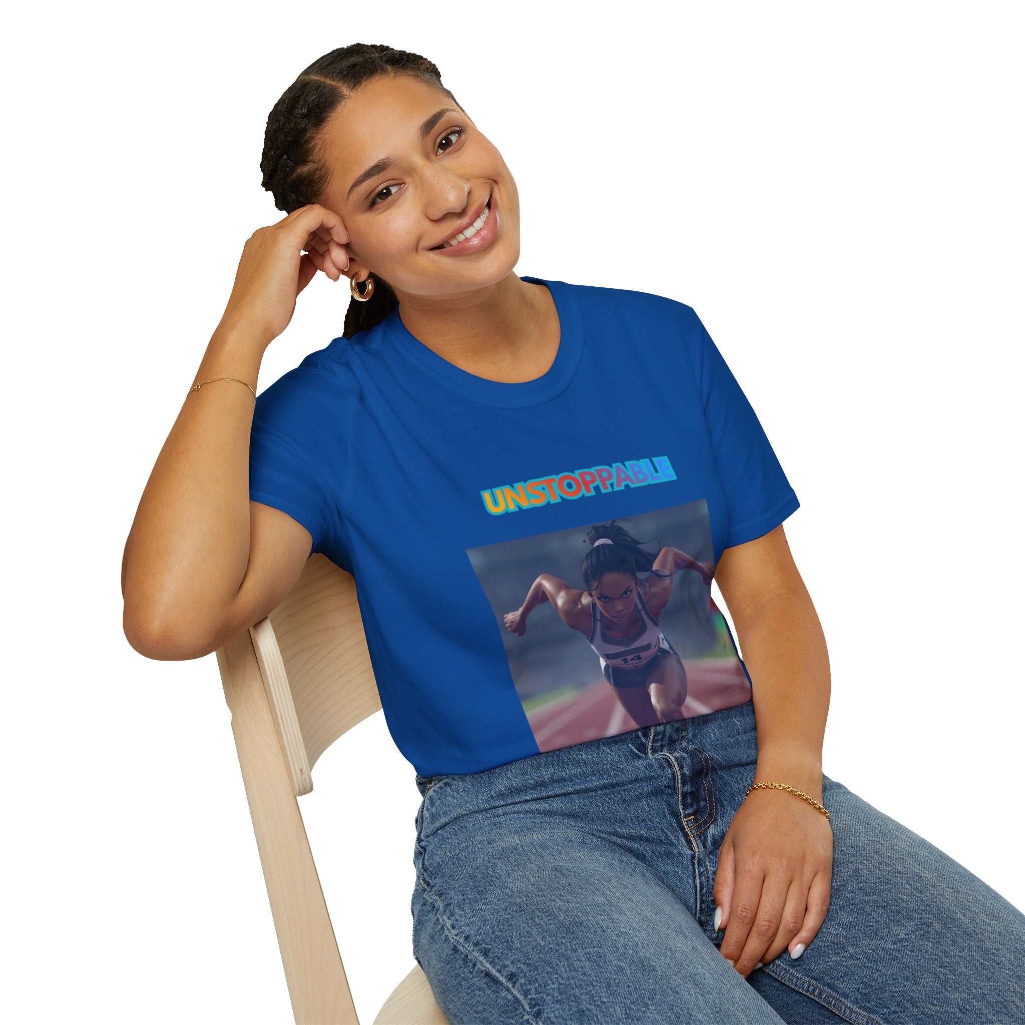 Unstoppable Runner T-Shirt — Motivational Track & Field Athletic Tee